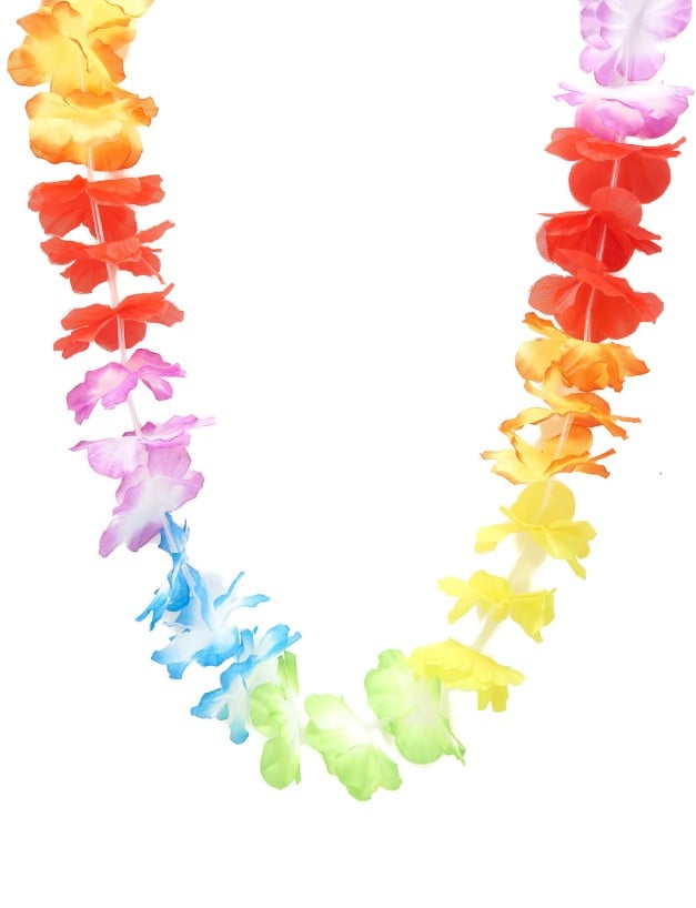 Detail kvetov havajského uvítacieho náhrdelníka