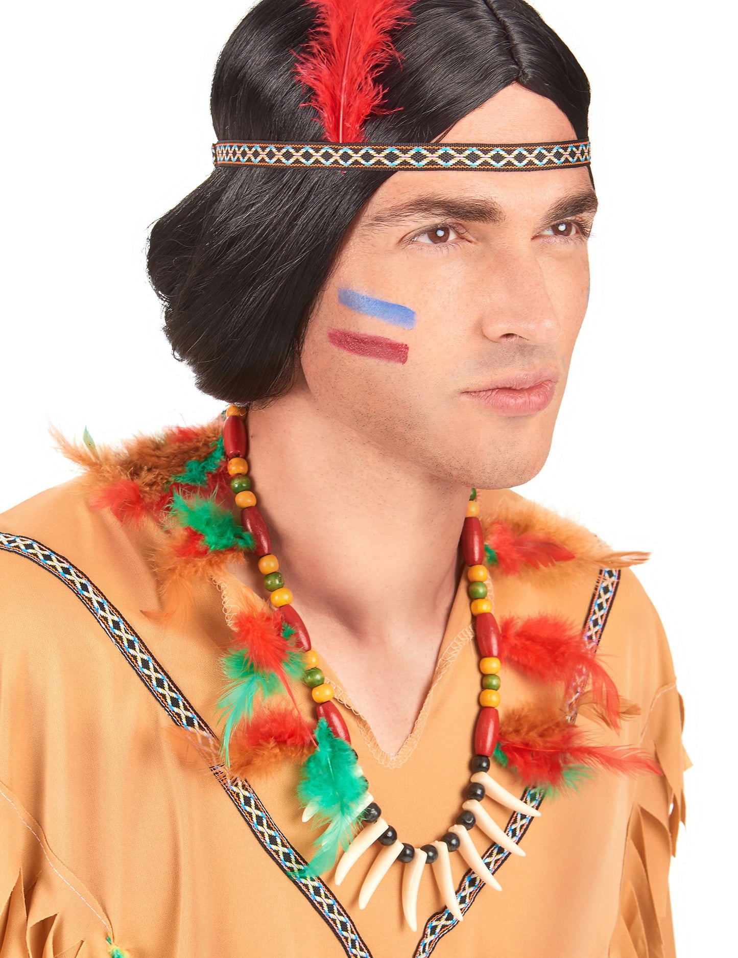 Indický pernatý náhrdelník