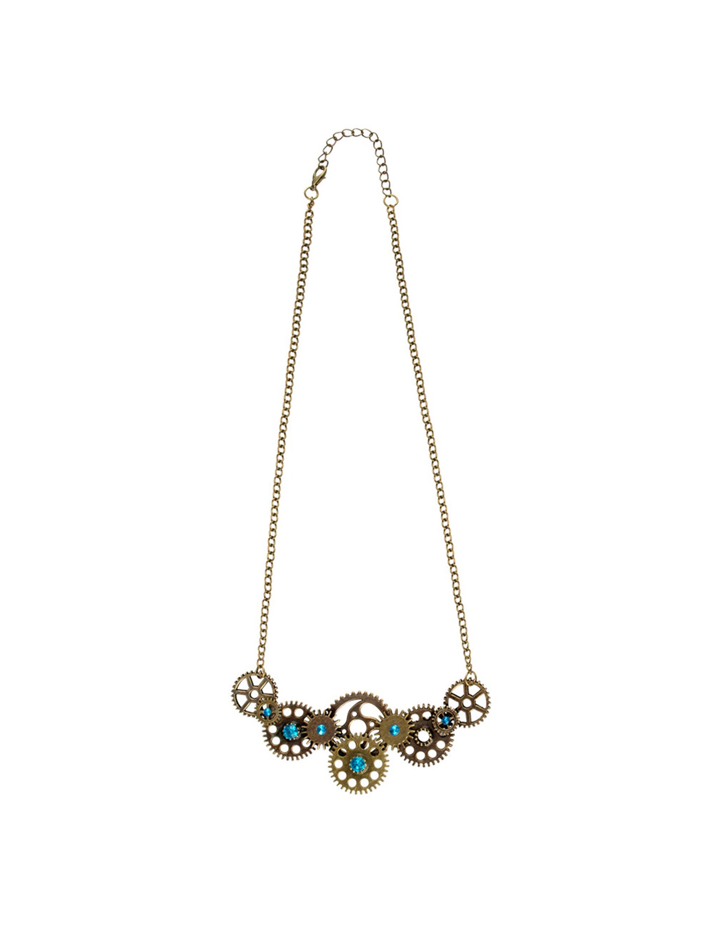 Bluish Cogs náhrdelník dospelých parypunk