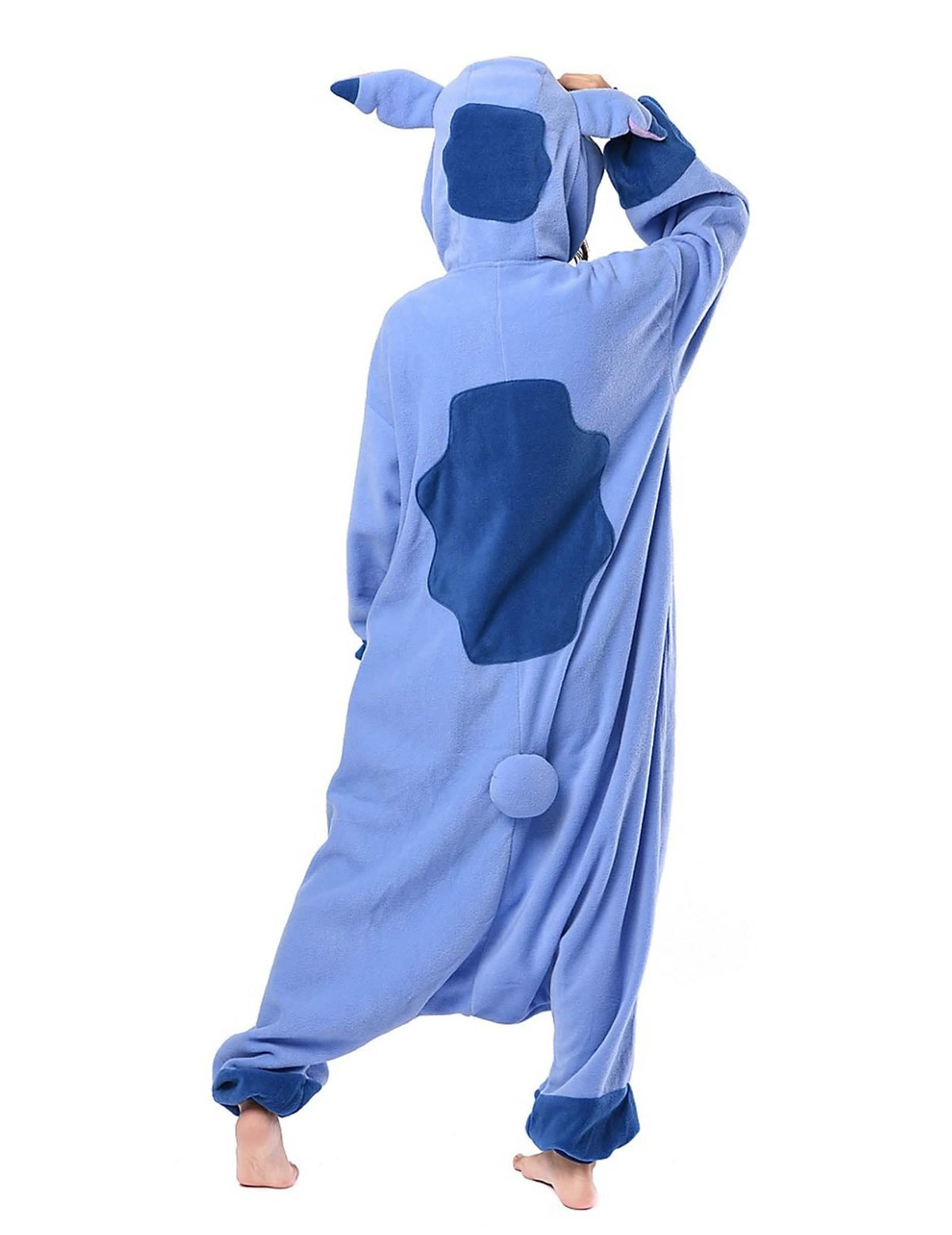Pohľad zozadu na kombinézu kigurumi Lilo a Stitch