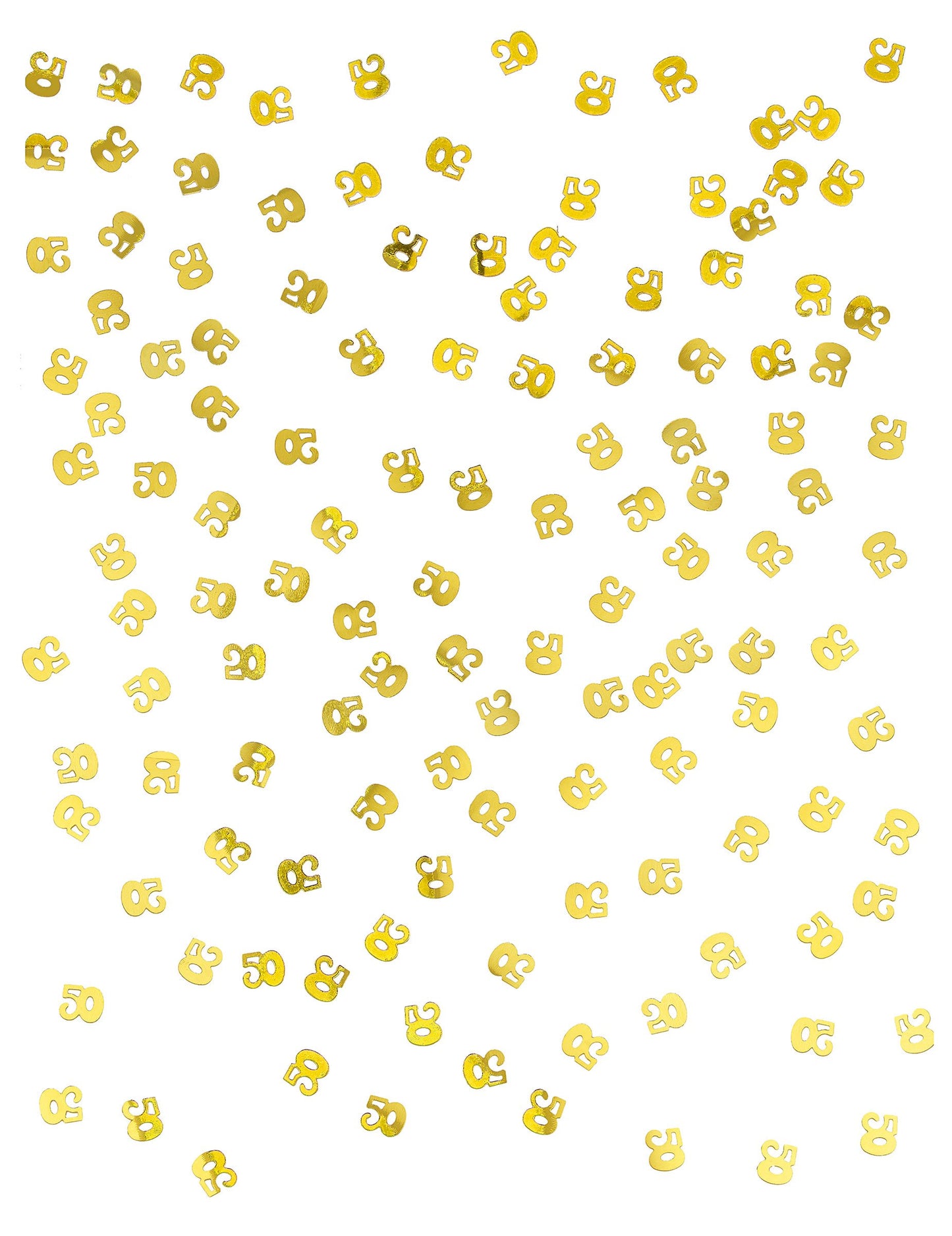 Drevené stolové konfety, 50 zlatých mincí, 10g, narodeninová dekorácia