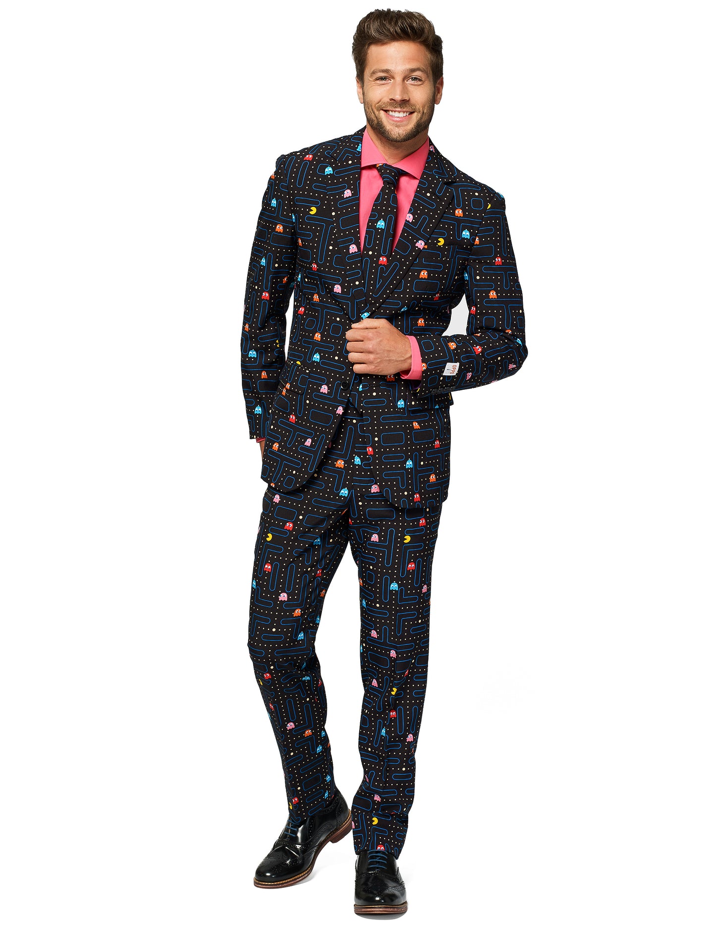 Kostým pán Pac-Man proti mužovi