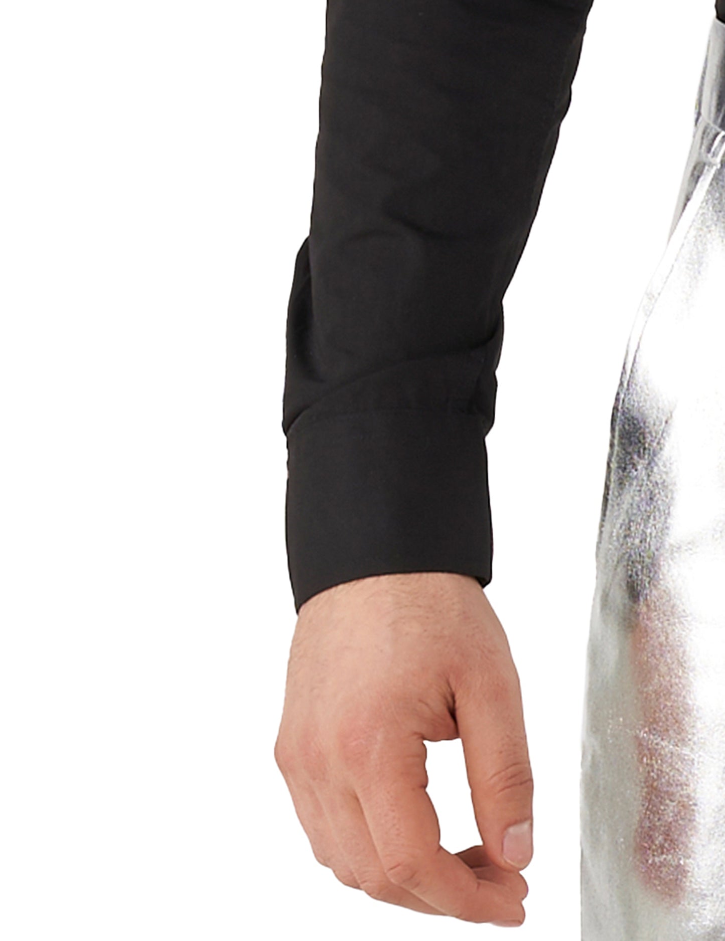 Kostým pán Shiny strieborný muž proti