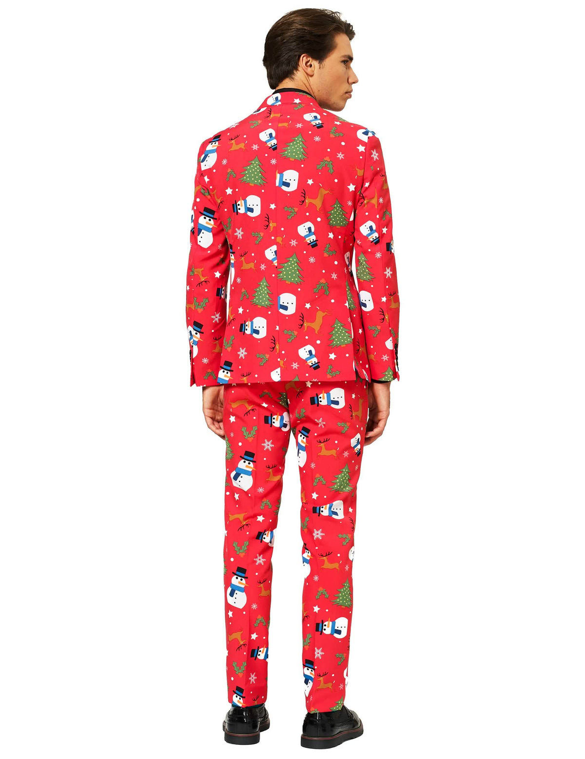 Pohľad zozadu na kostým Mr. Snowman pre muž