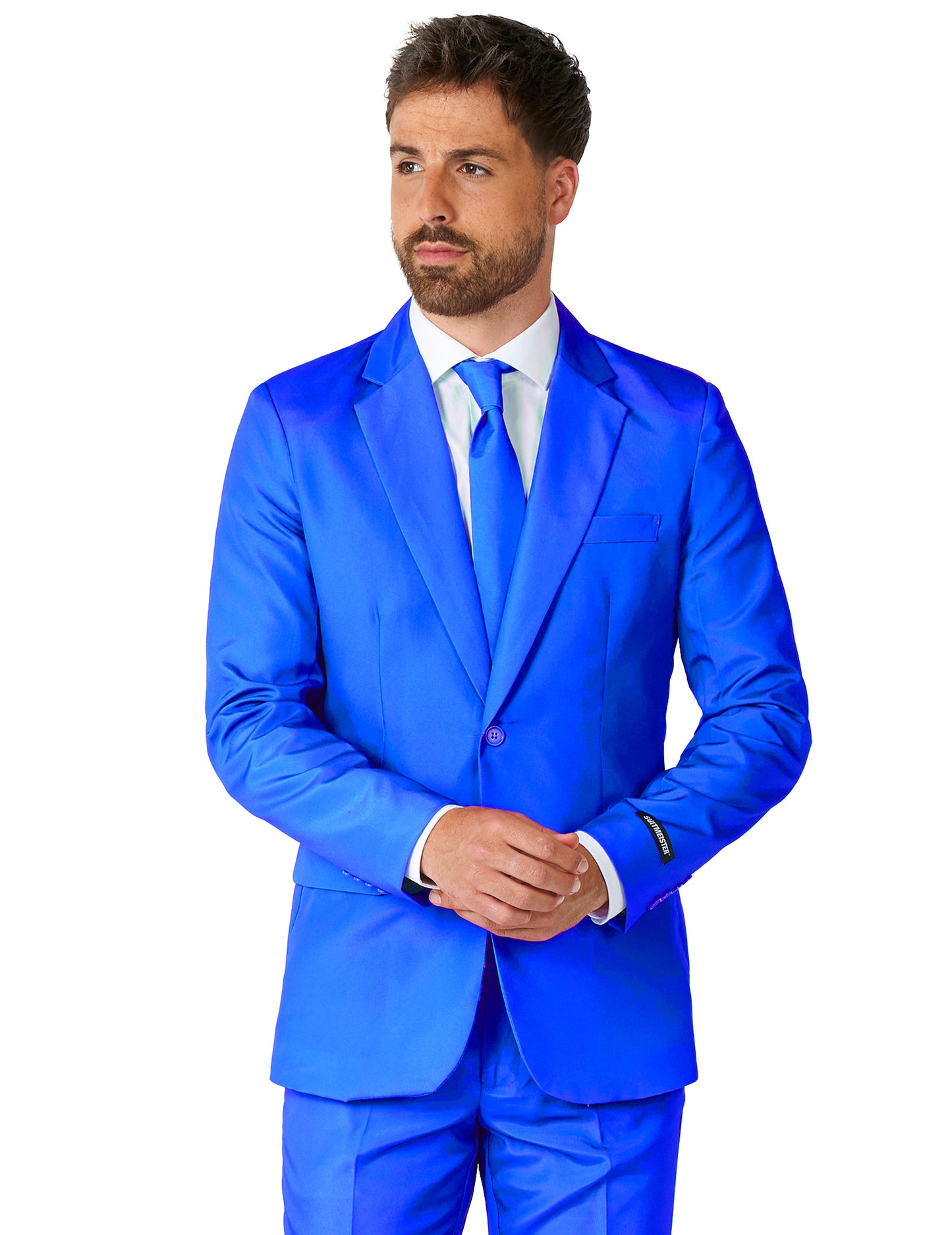 Kostým pán Solid Bleu Man Suitmeister
