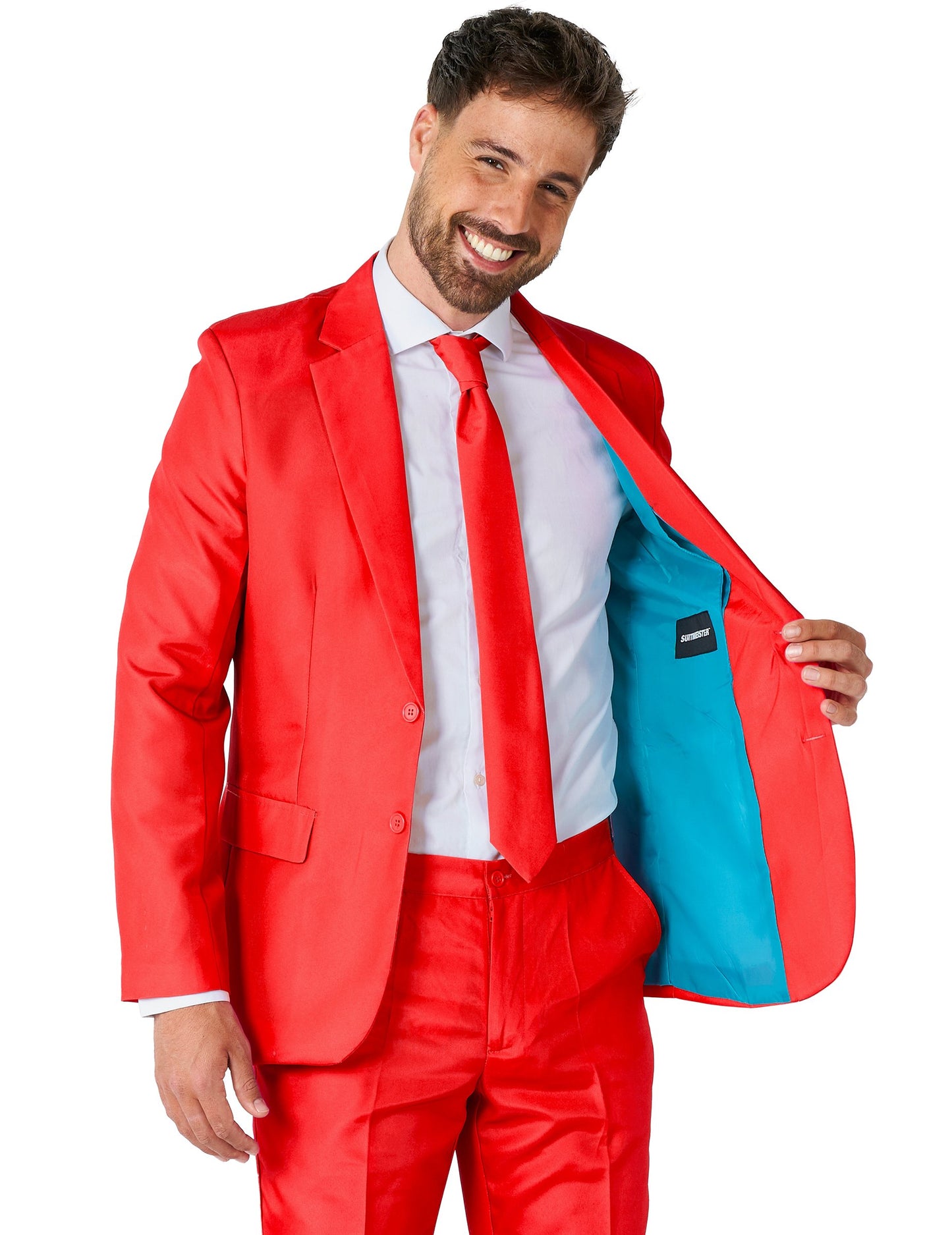 Kostým pán Solid Rouge Man Suitmeister