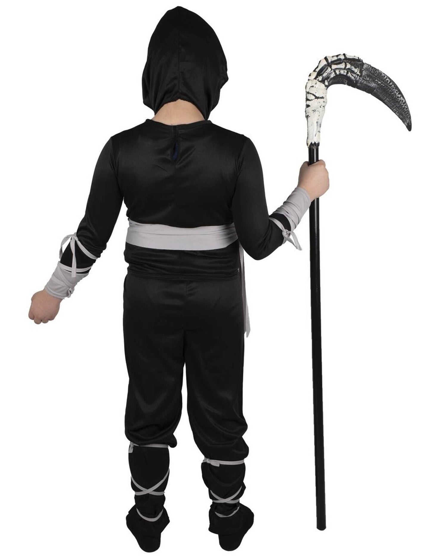 Vue de dos du déguisement de ninja squelette
