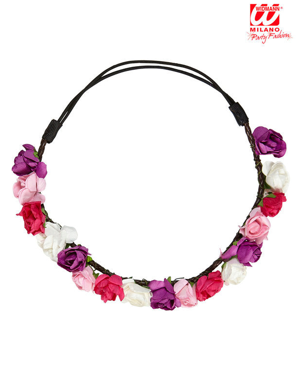 Dámska pastelová kvetina koruna