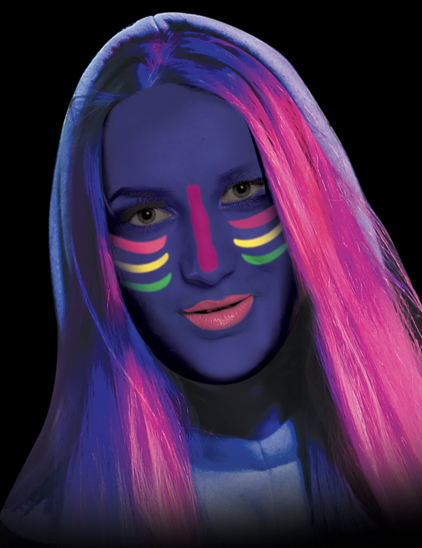 Ružový neónový make -up krém