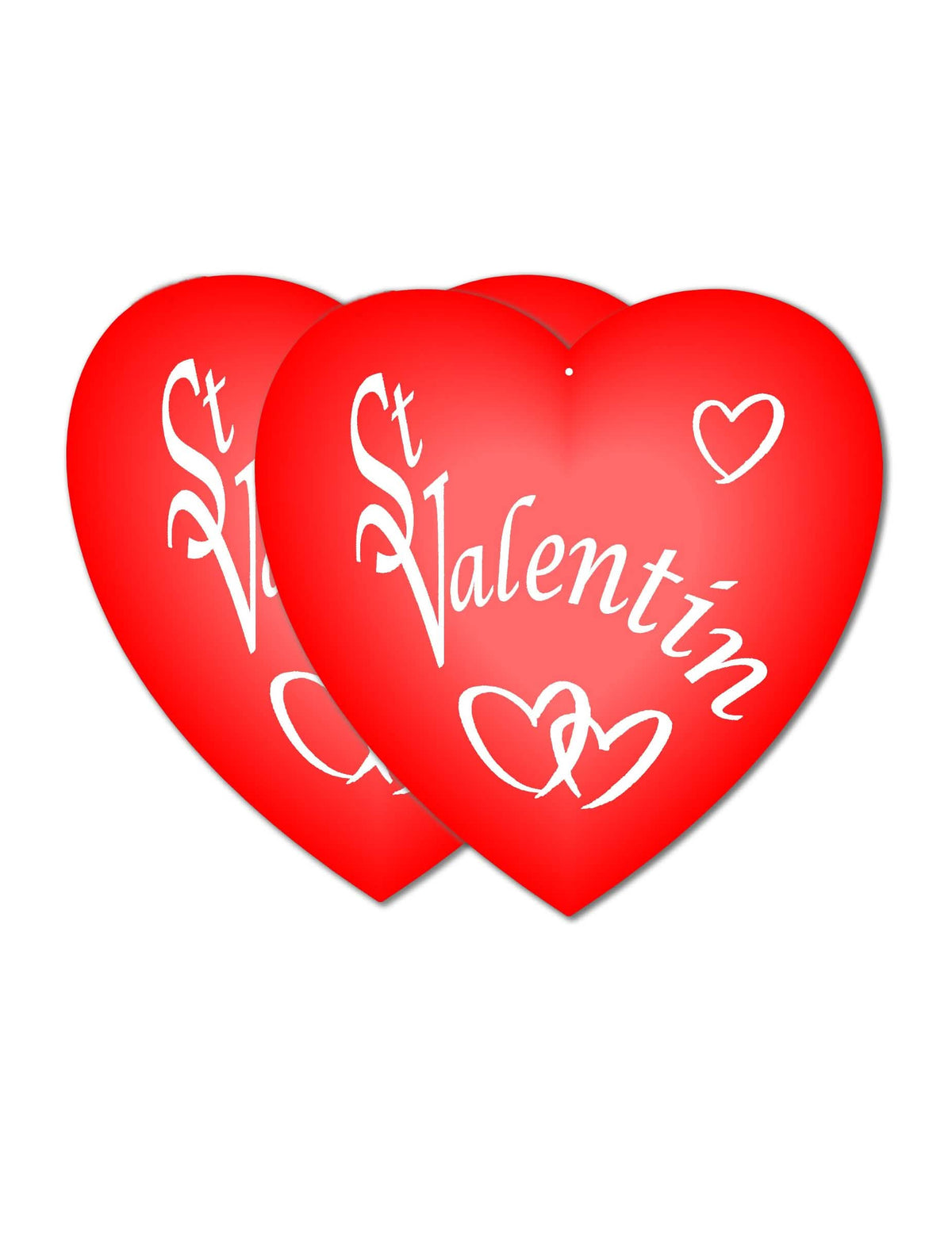 Nástenná dekorácia na Valentína červená srdce z kartónu
