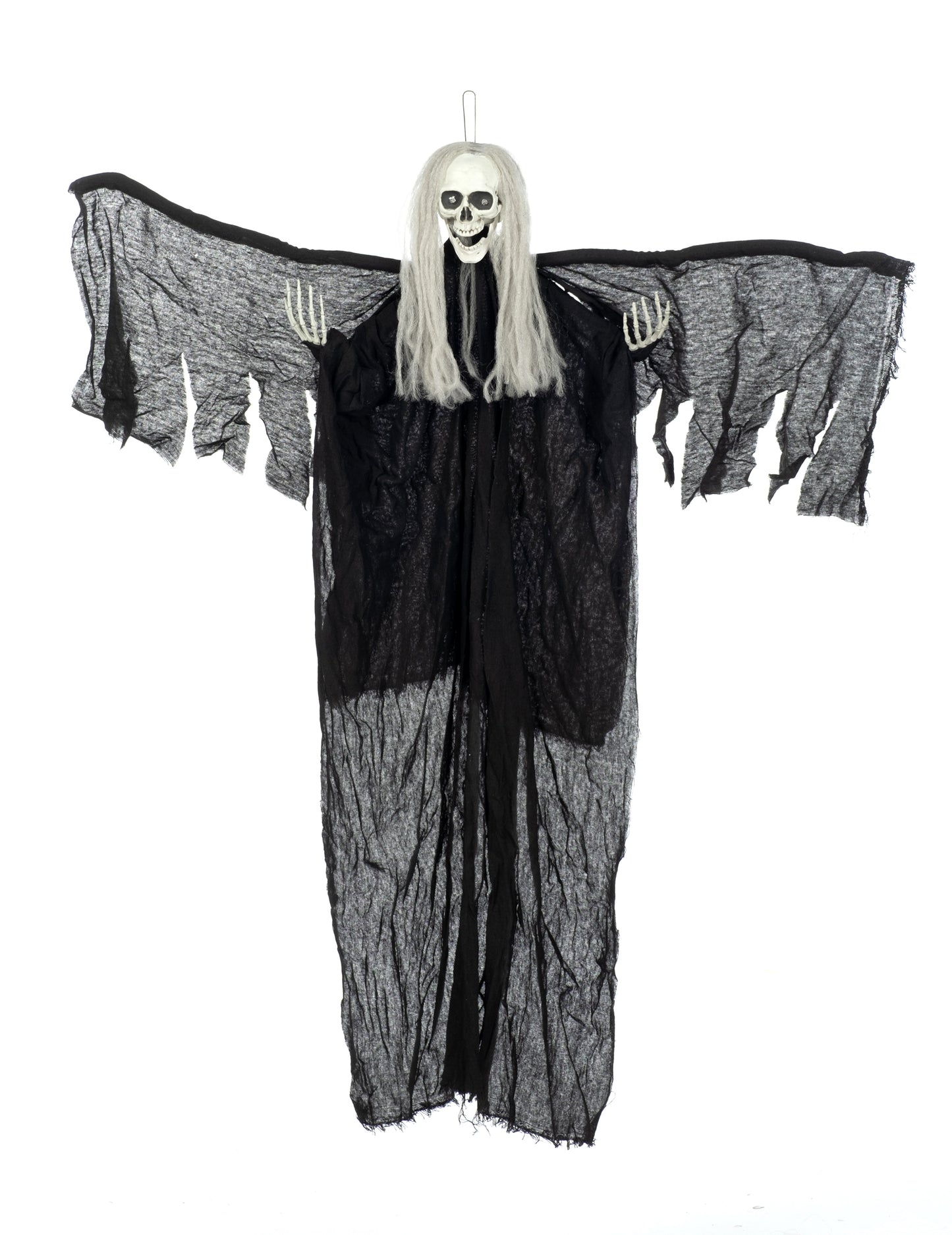 Dekorácia na zavesenie čierneho anjela Bright Death 110 cm