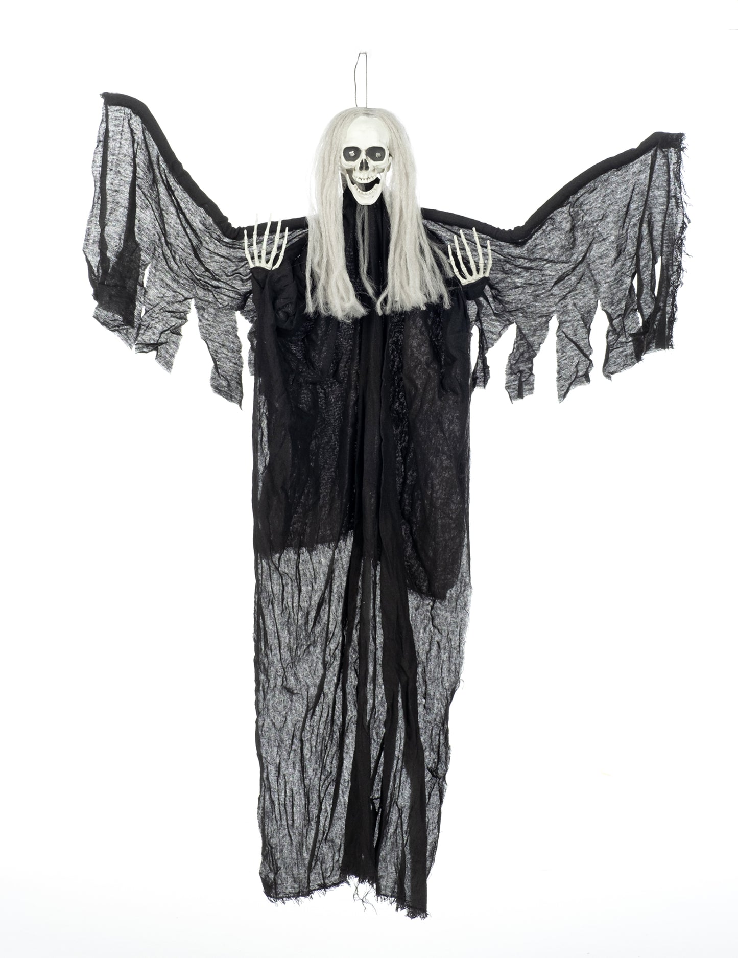 Dekorácia na zavesenie čierneho anjela Bright Death 110 cm