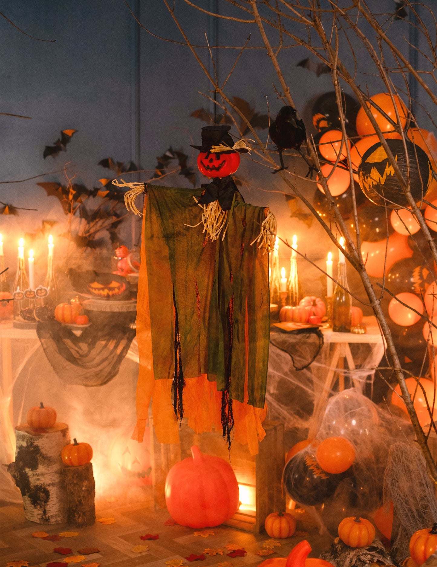 Dekorácia na zavesenie náhradného náhradného tekvicového halloweenu 1 m