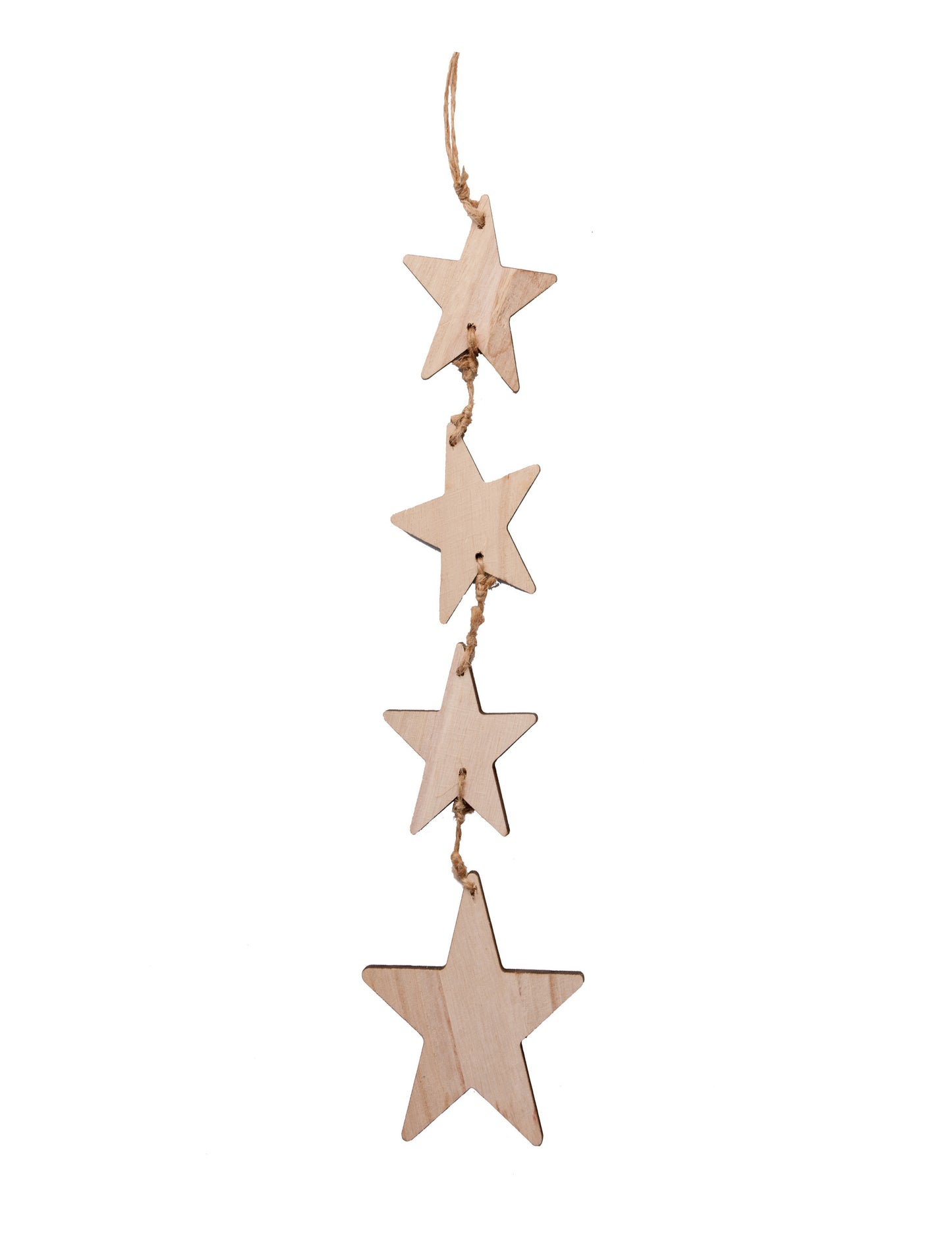 Dekorácia na zavesenie drevených hviezd 44 cm