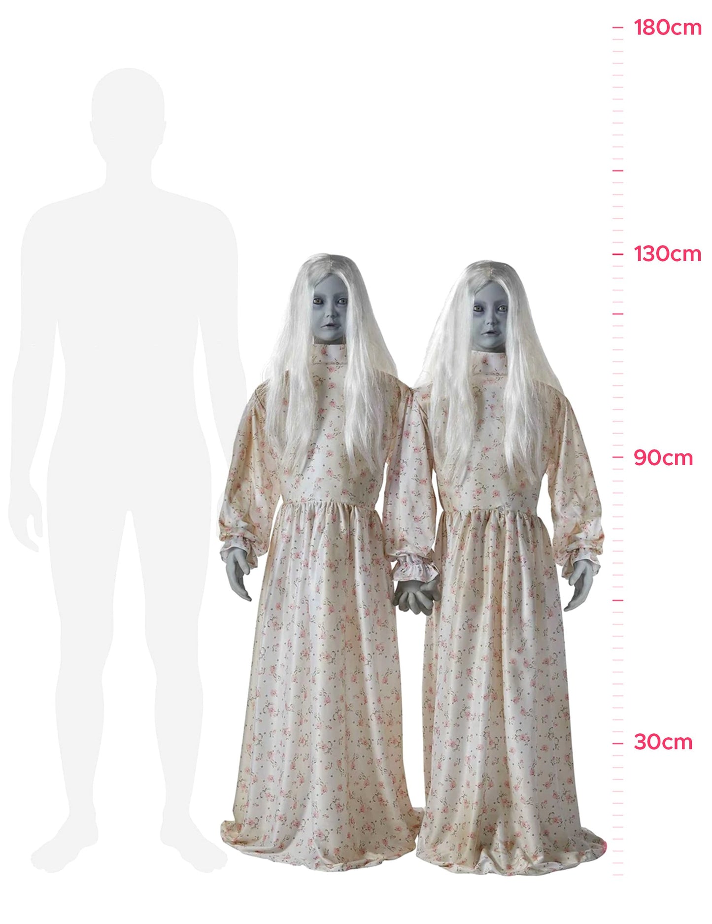 Animovaná dekorácia a desivé ďalekohľady 130 cm