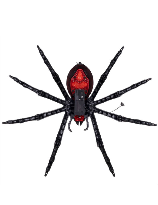 Zvuková a svetelná dekorácia čierna tarantula 70 x 15 x 42 cm