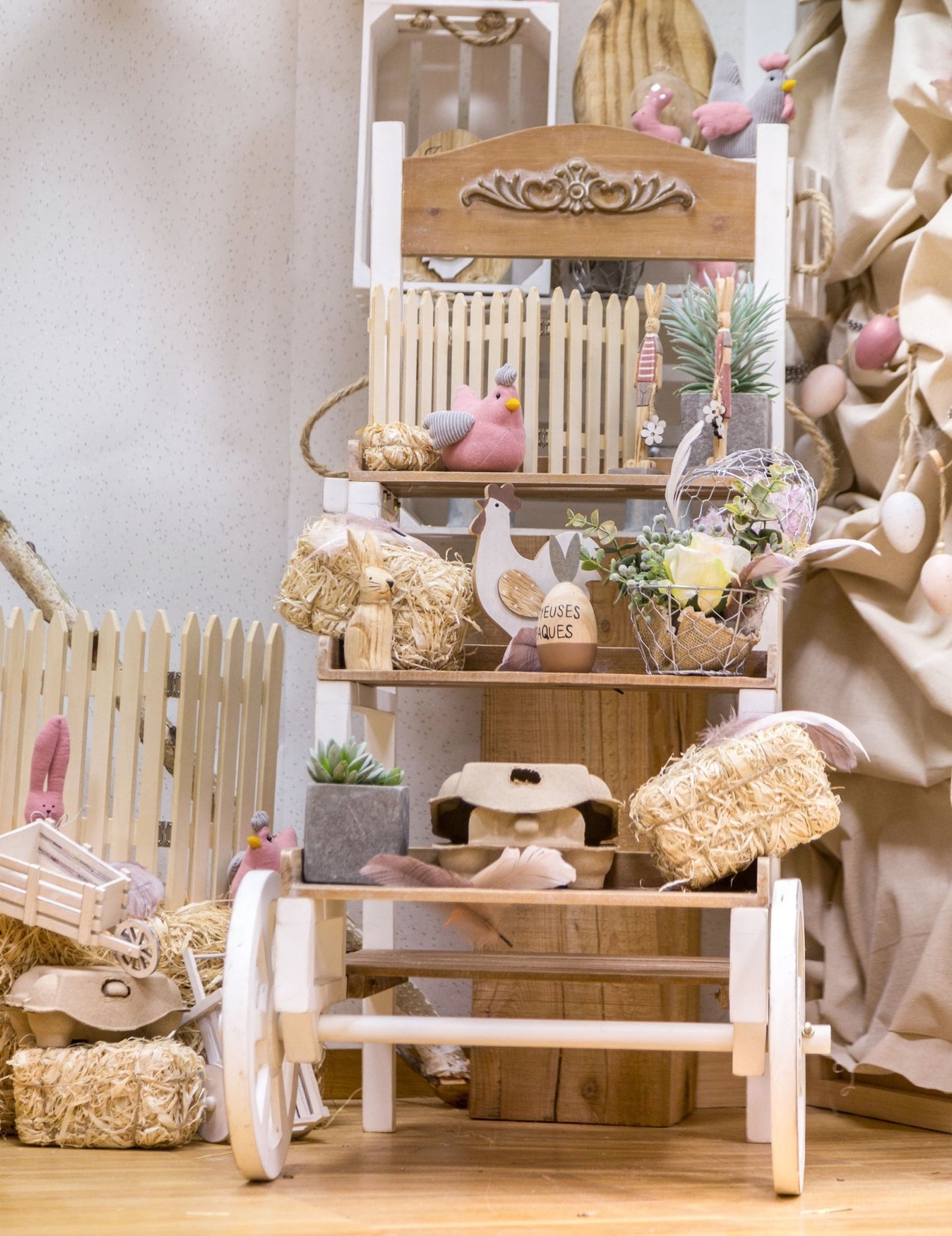 Dekorácia zo slamených balíkov 25 cm prírodná krajina