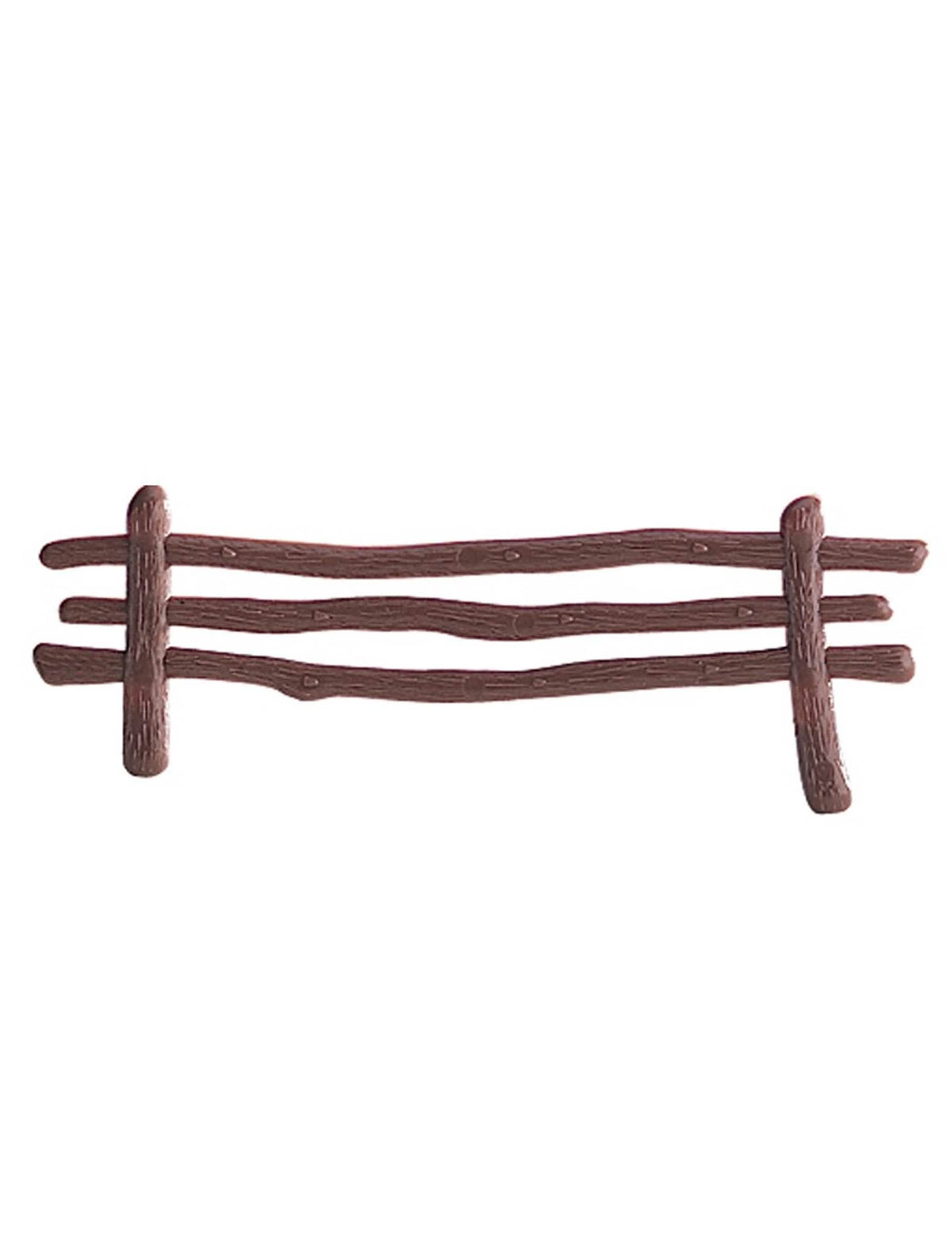 Décoration gâteau clôture pour bûche marron