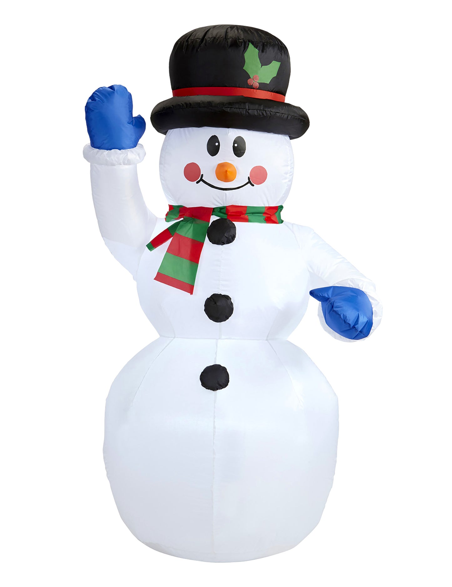 Svetielkujúca nafukovacia dekorácia snehuliak 150 cm