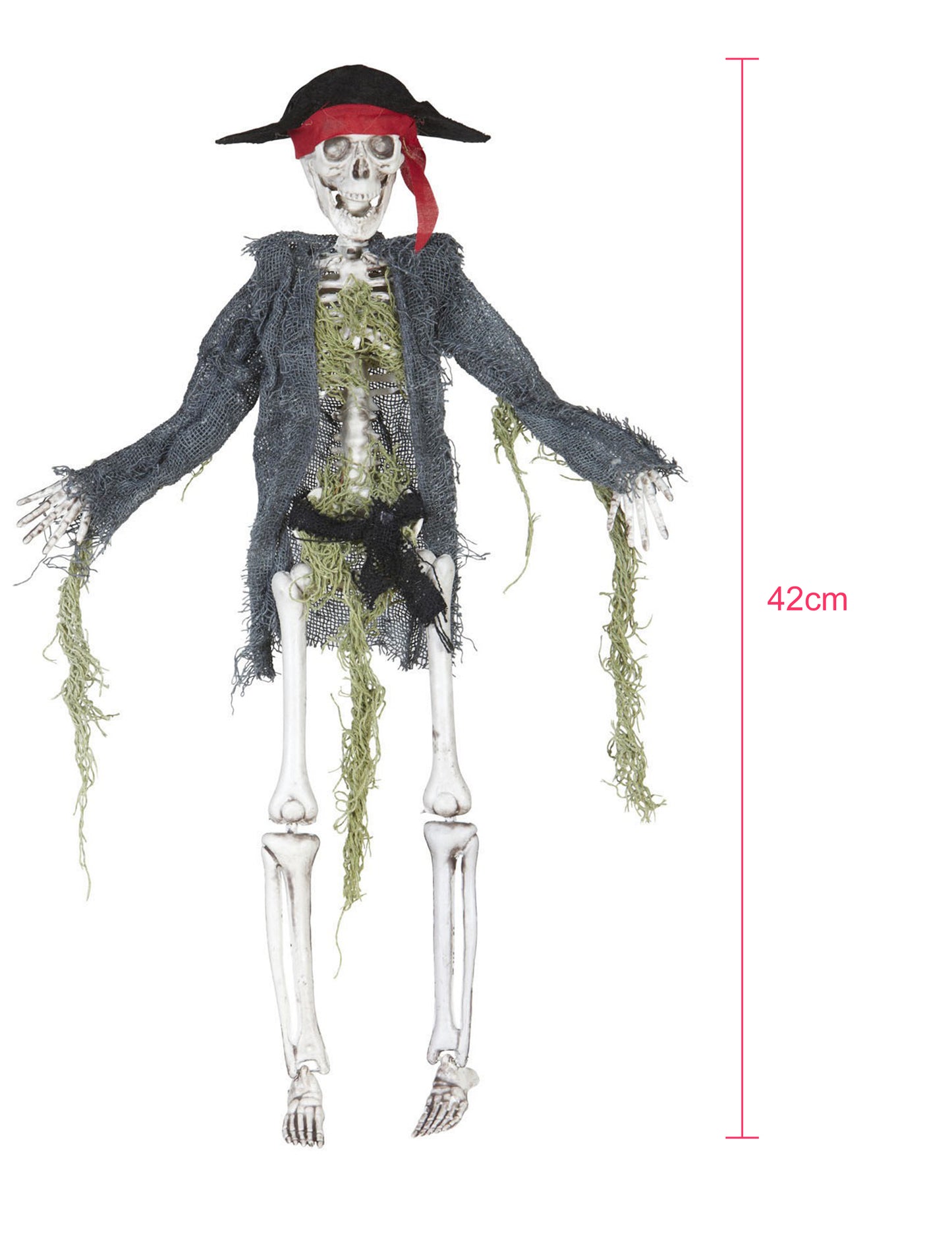 Dekorácia Zombie Pirate 42 cm Halloween