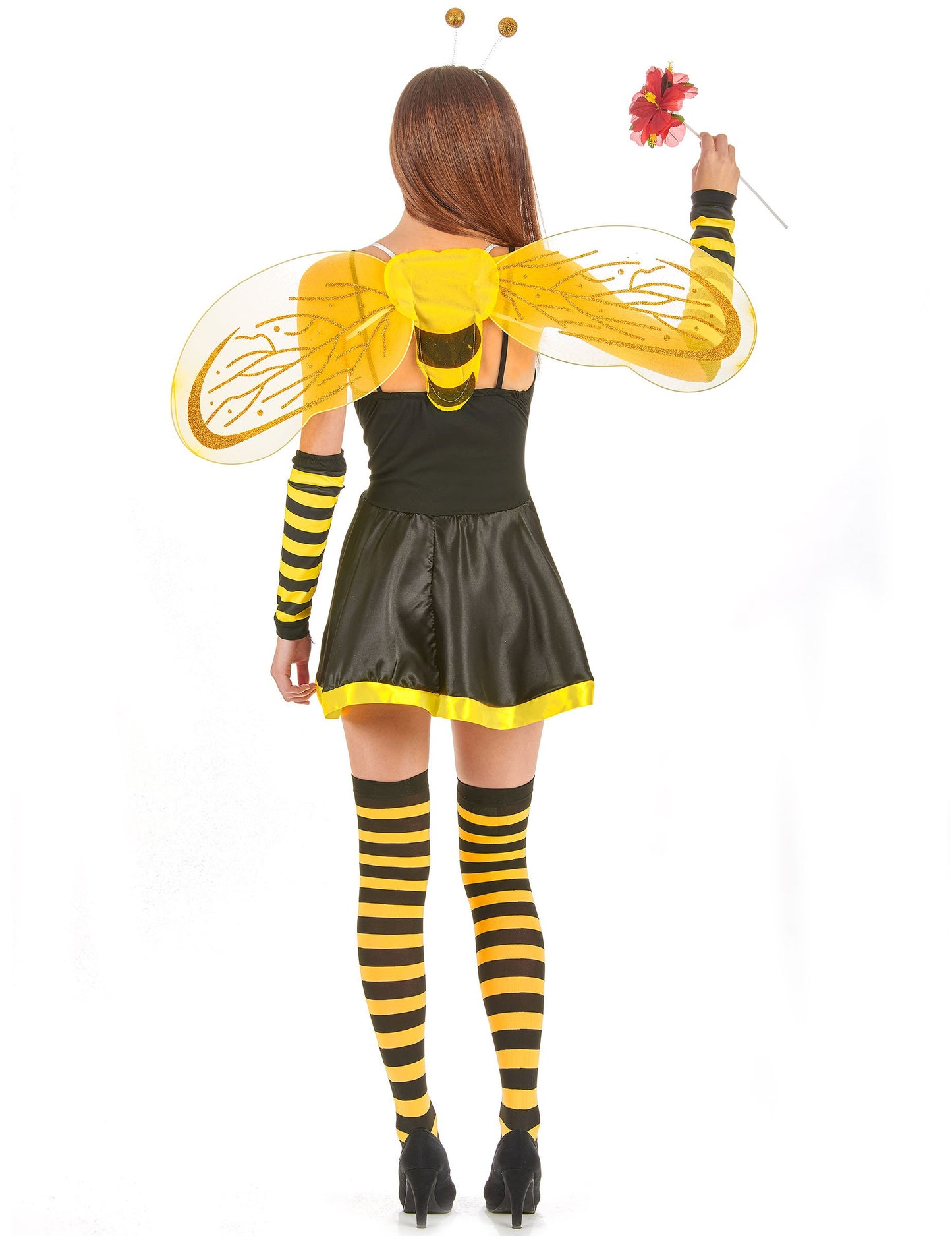 Zadný pohľad na kostým včely pre ženy