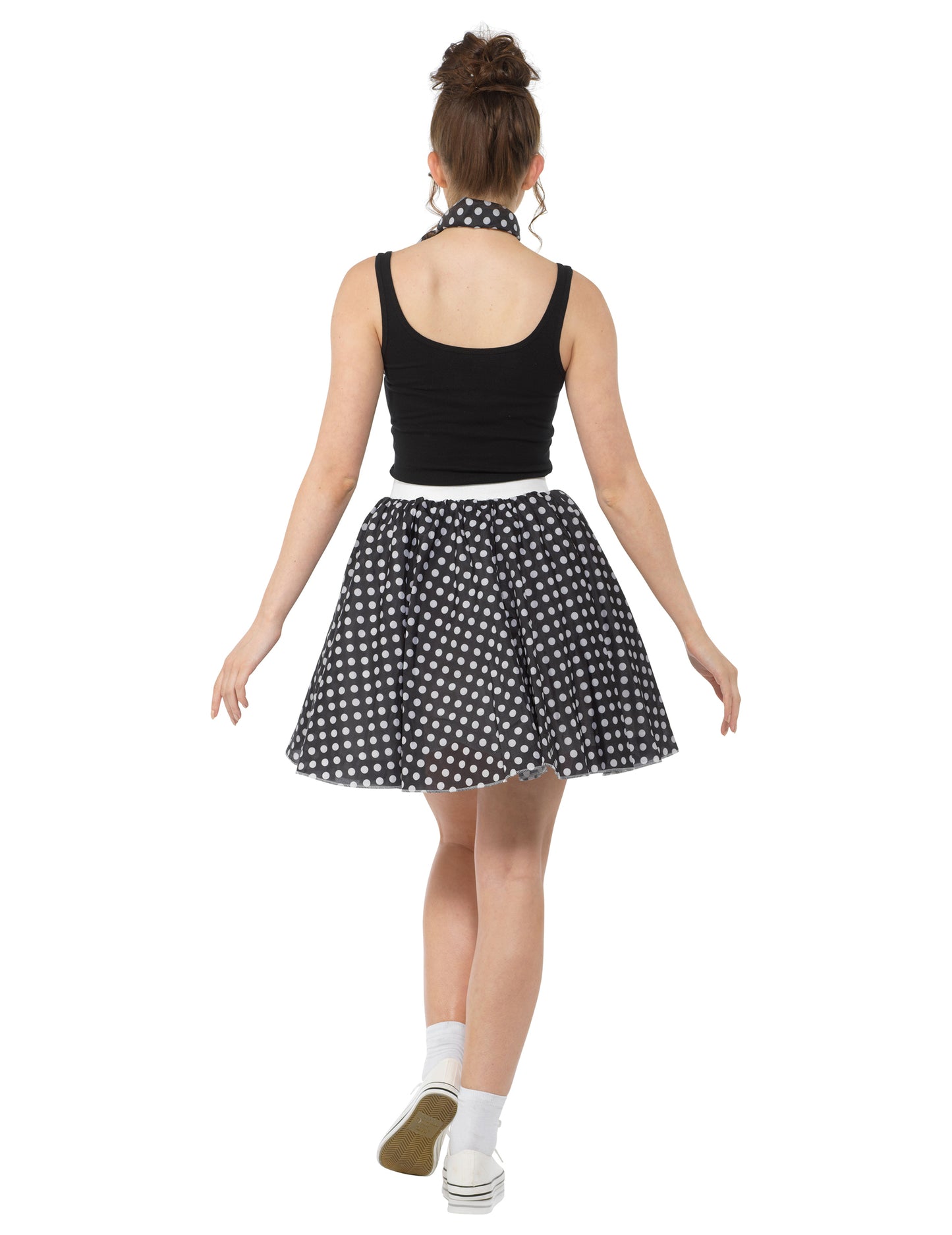 Kostým z 50. rokov 20. storočia s ženským hráškom