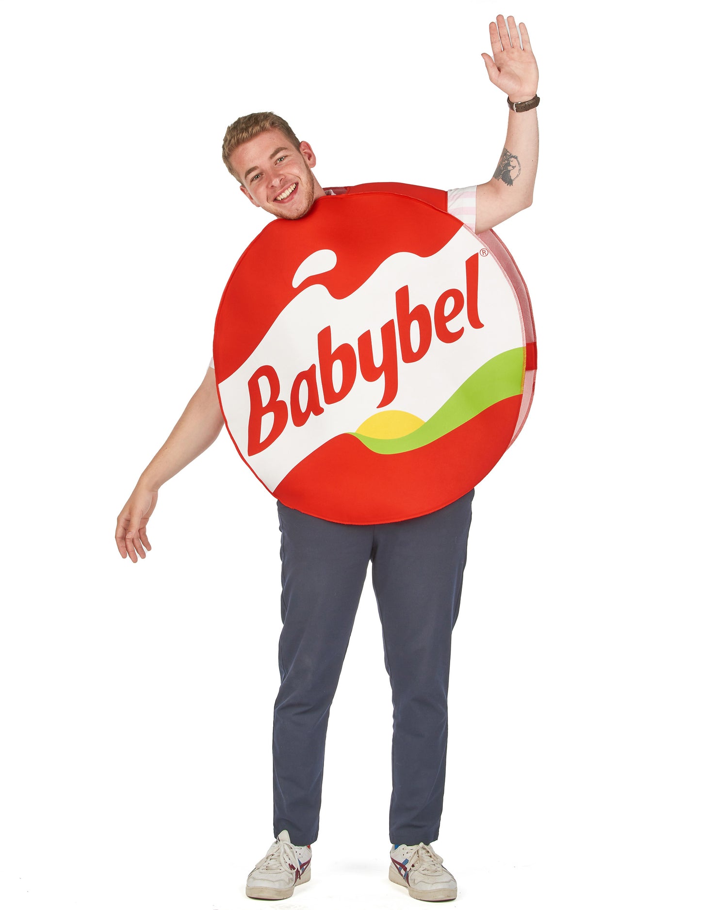 Original babybel zamaskuje dospelý