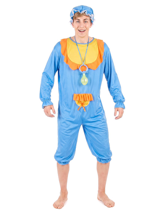 Modrý a žltý detský kostým mužov