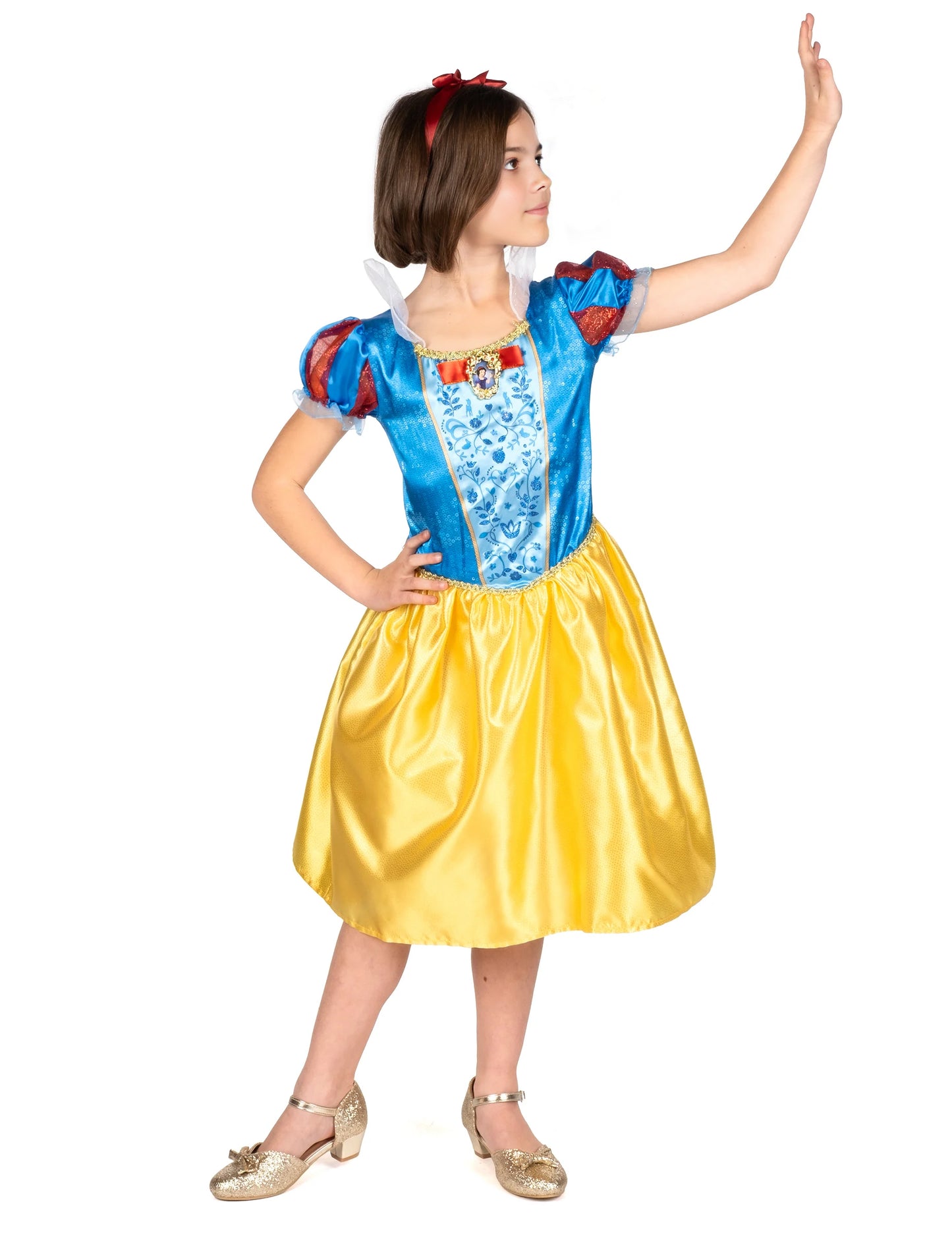 Klasický kostým pre detskú snehobiele