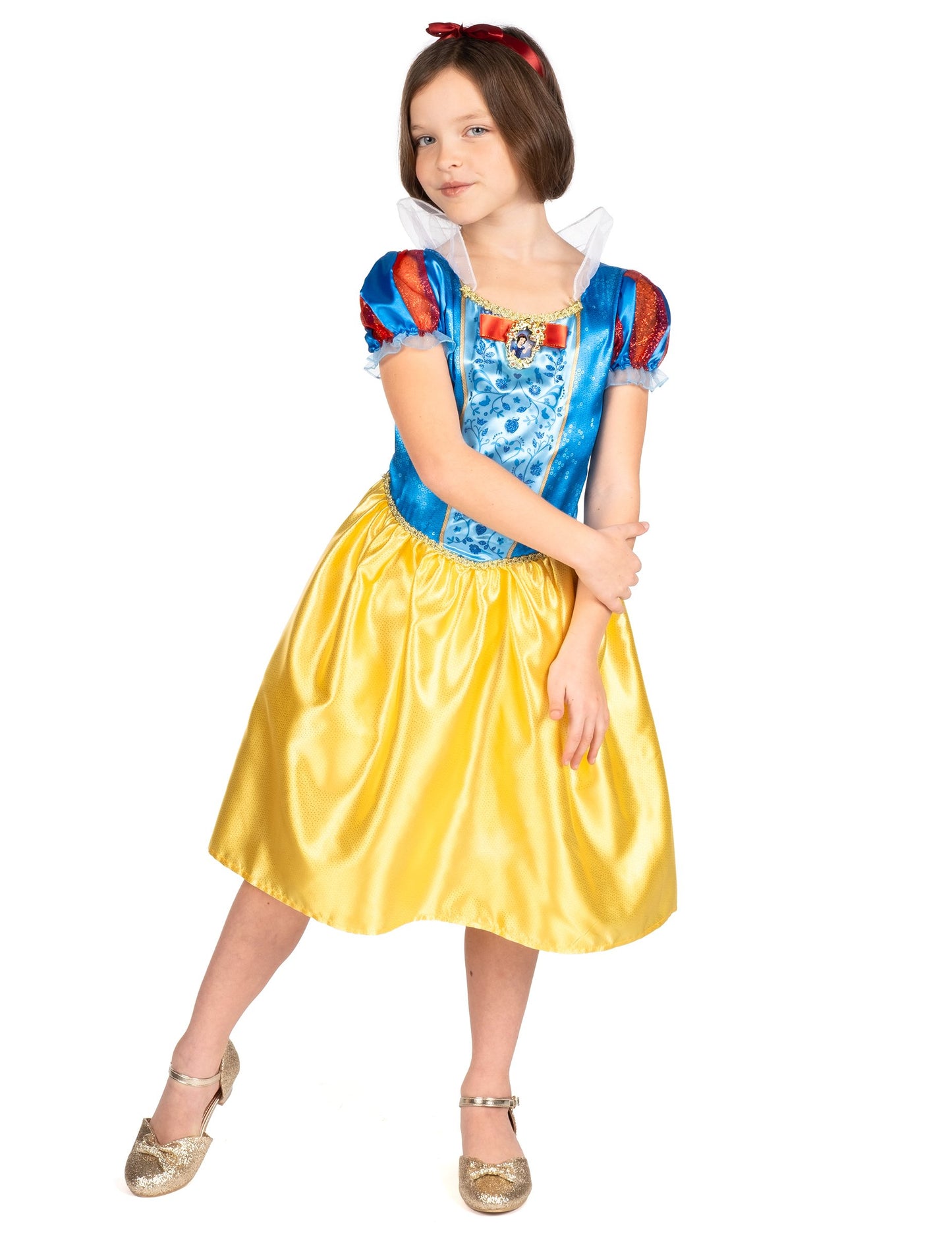 Klasický kostým pre detskú snehobiele