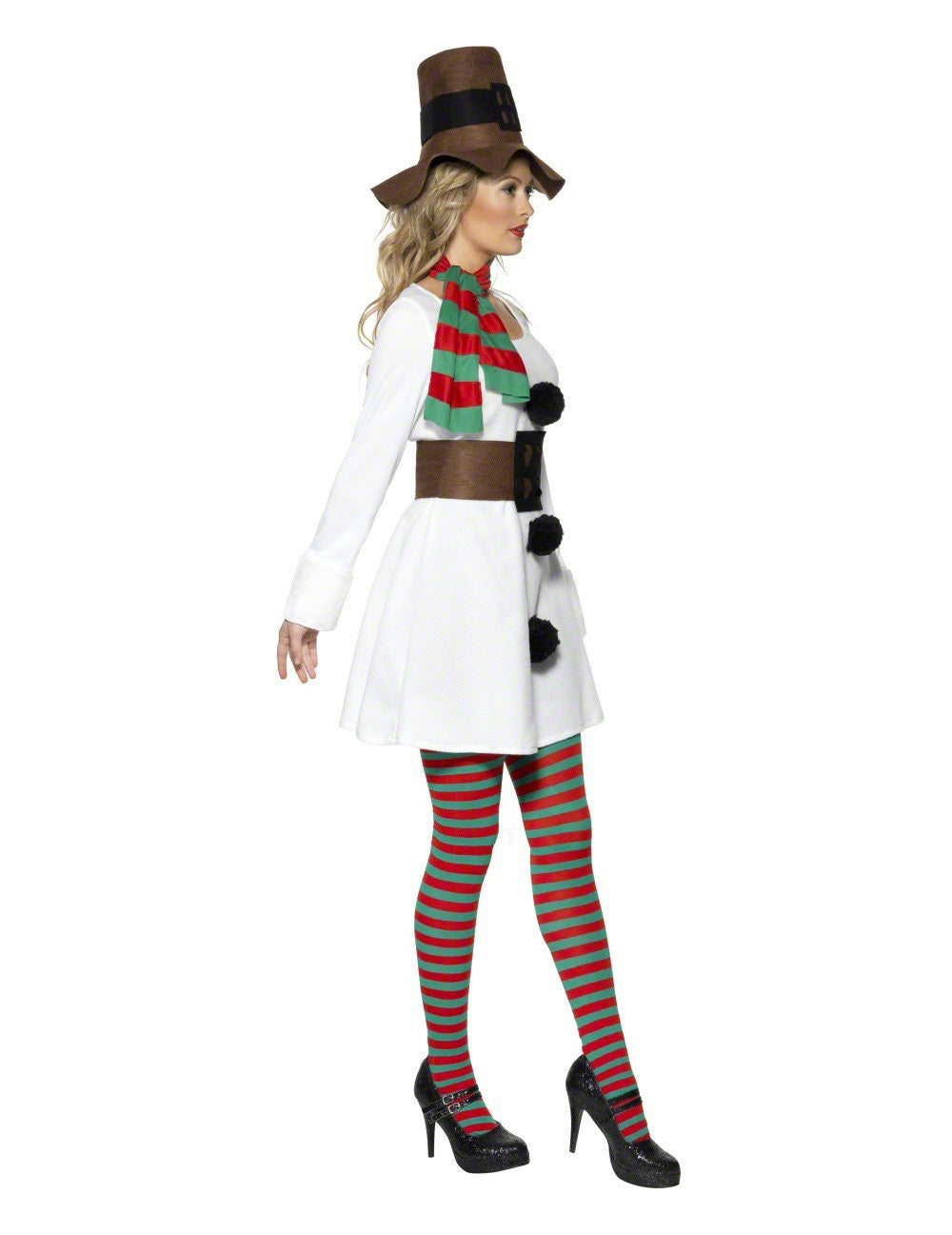 Snehuliak maskuje žena Vianoce