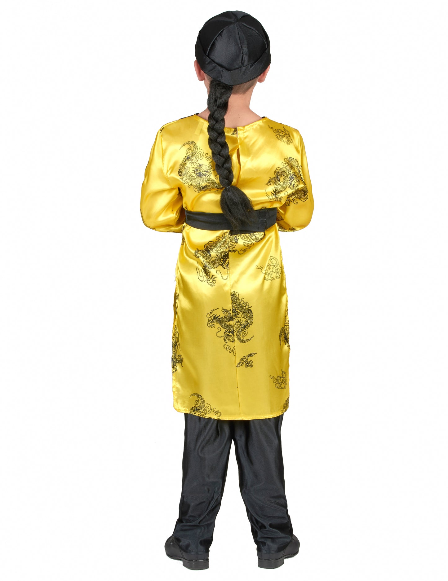 Vue de dos du déguisement chinois pour garçon