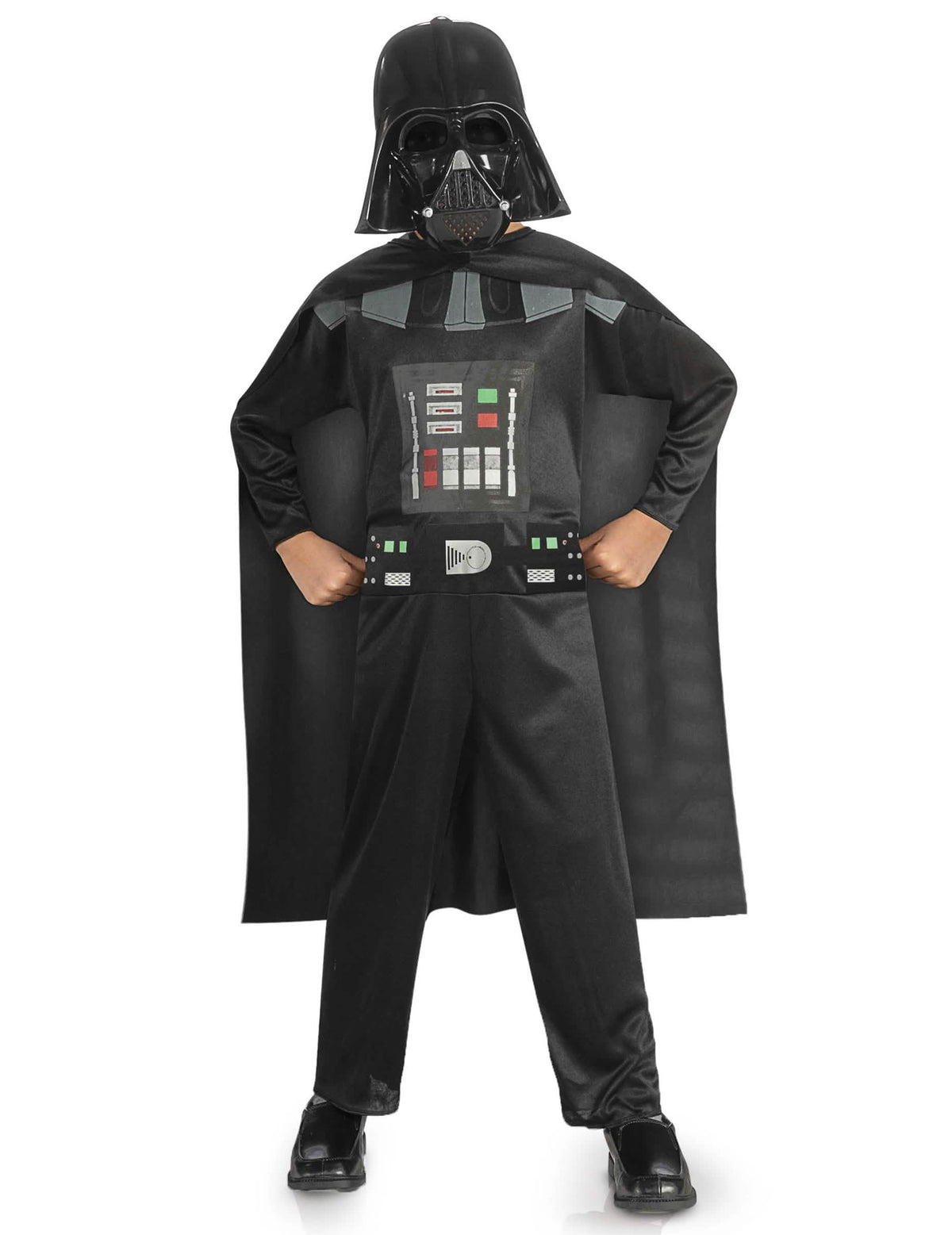 Klasický kostým Dark Vador Star Wars™ pre chlapec čierna s maskou a plášťom