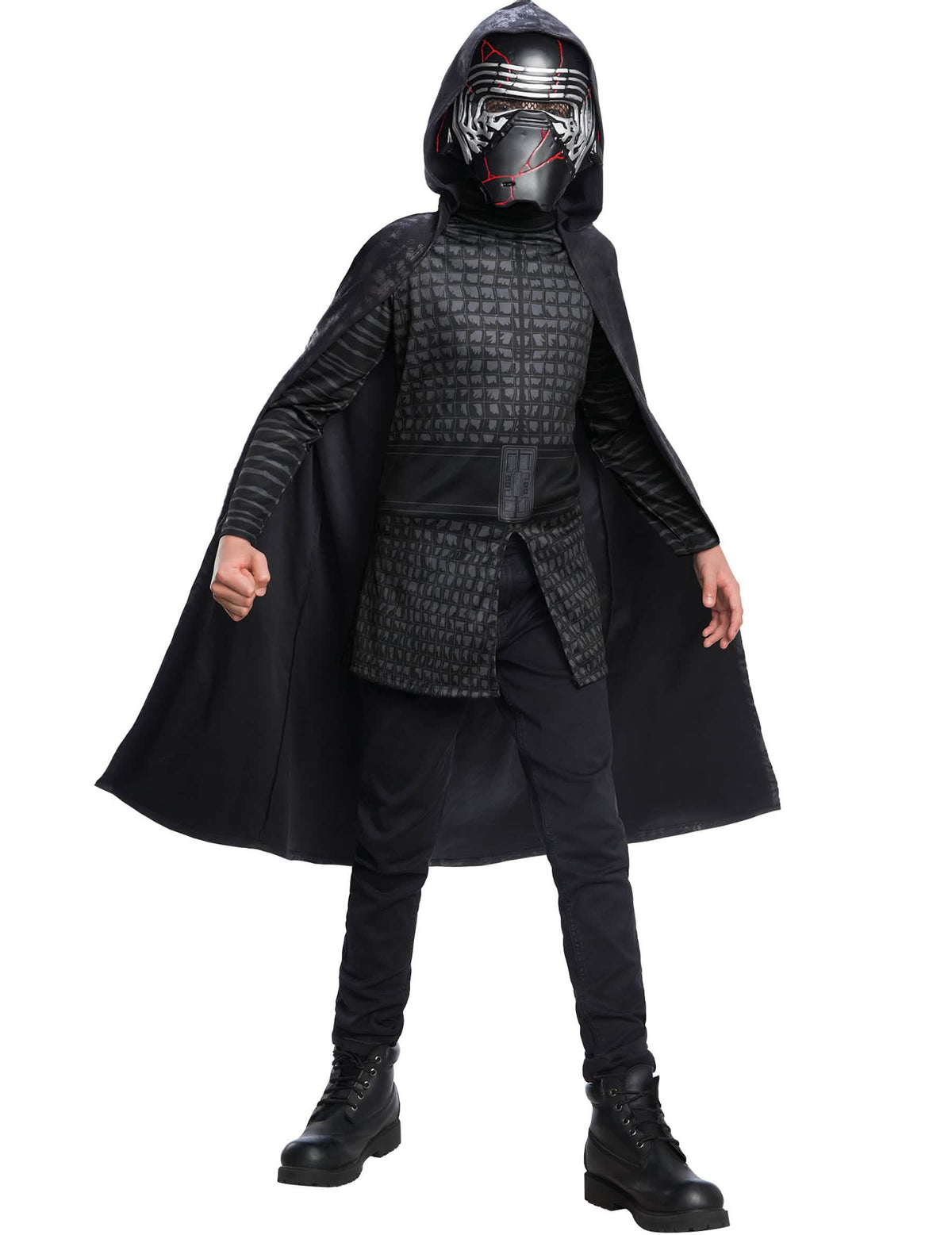Klasický kostým Kylo Ren Star Wars IX pre dieťa čierna s maskou a plášťom