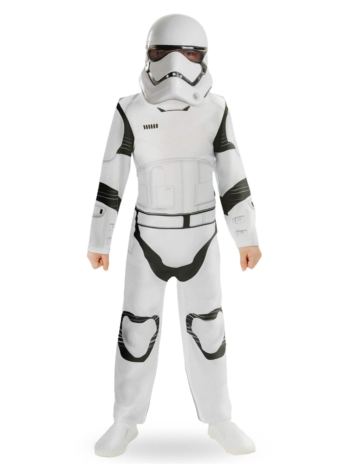 Klasický kostým StormTrooper Star Wars VII pre dieťa biela a čierna s maskou