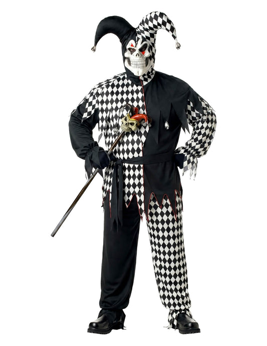 Halloween Black Man Clown Mas bude