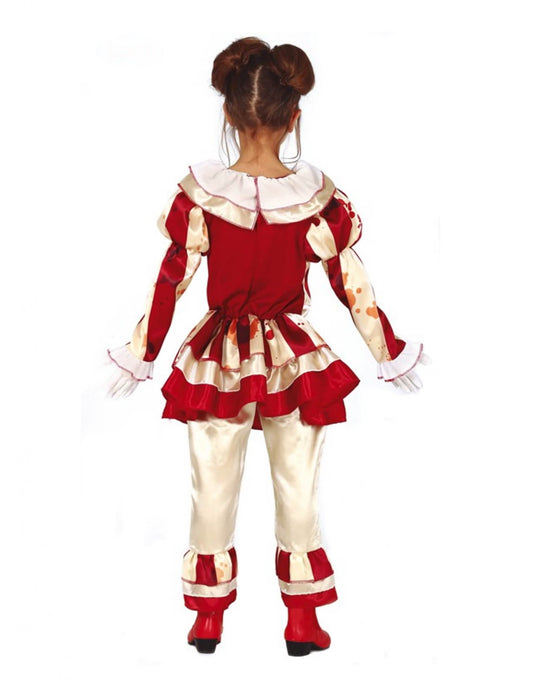 Vue de dos du déguisement de clown terrifiante