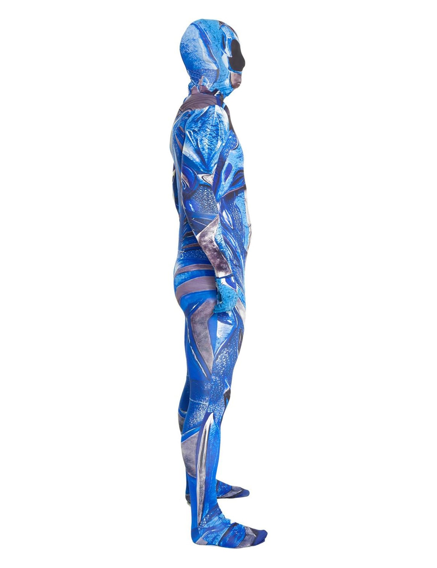 Modrá kombinácia maskujte silové strážcov Deluxe dospelých morfsuits