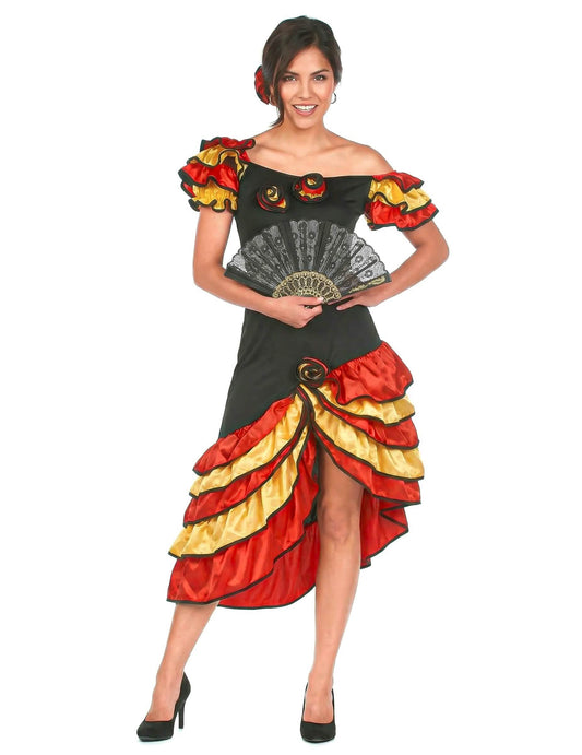 Flamenco žena tanečnica kostým