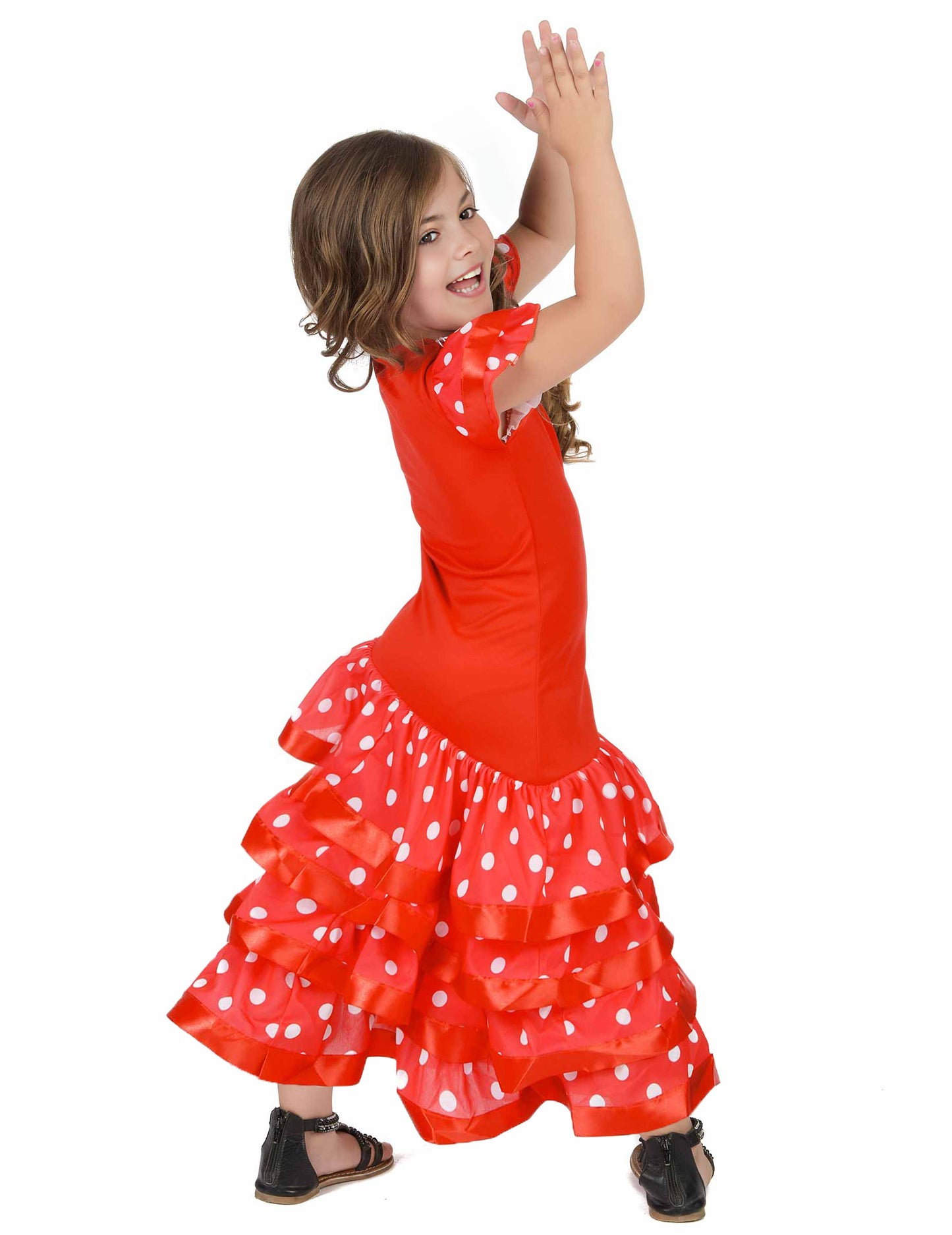 Červená flamenco flamenco tanečnica kostým dievča dievča dievča