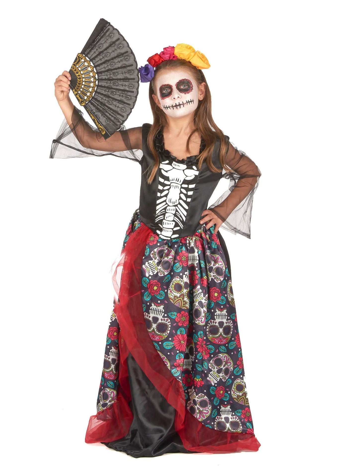 Dia Masguise of Los Muertos Flowery Girl