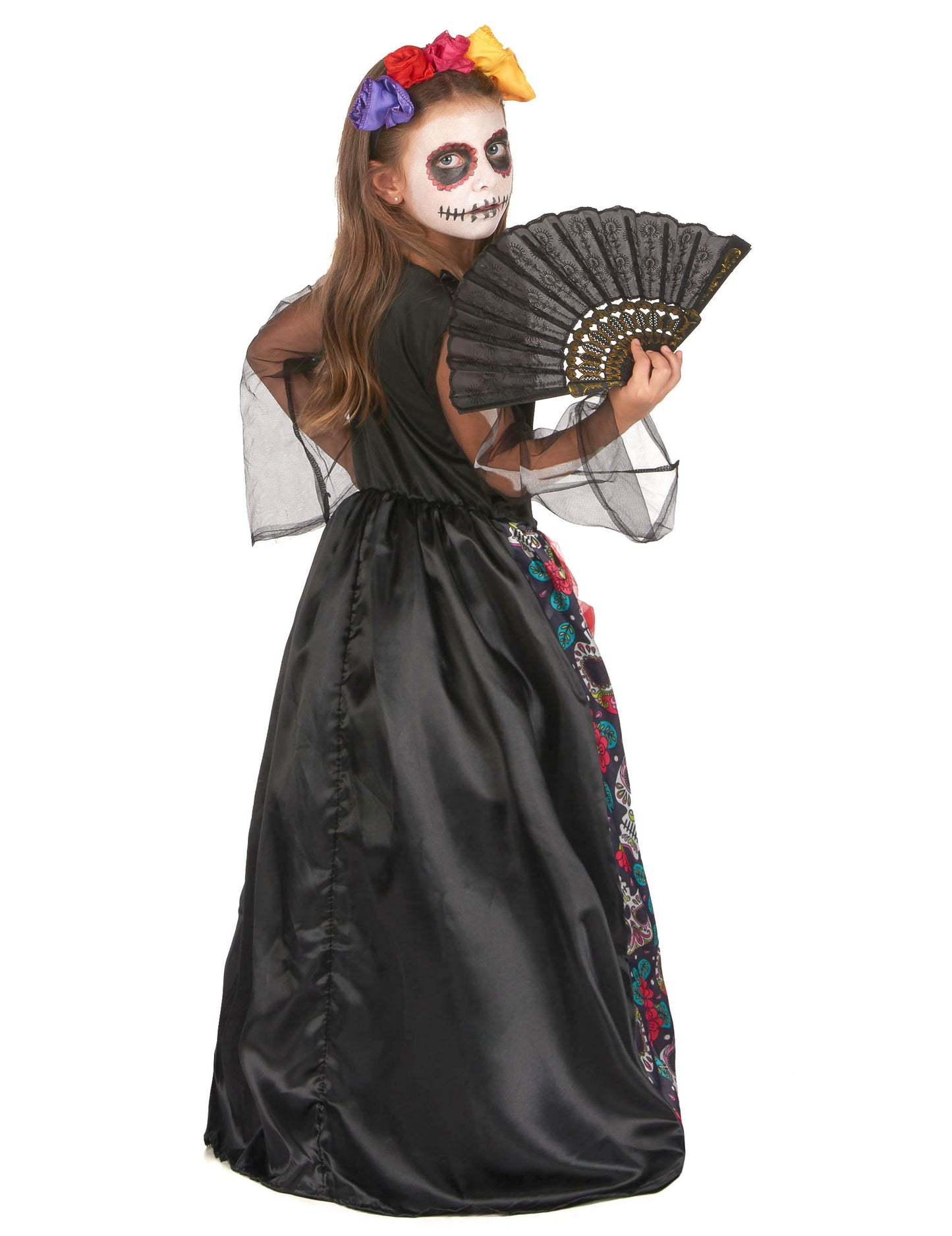 Dia Masguise of Los Muertos Flowery Girl