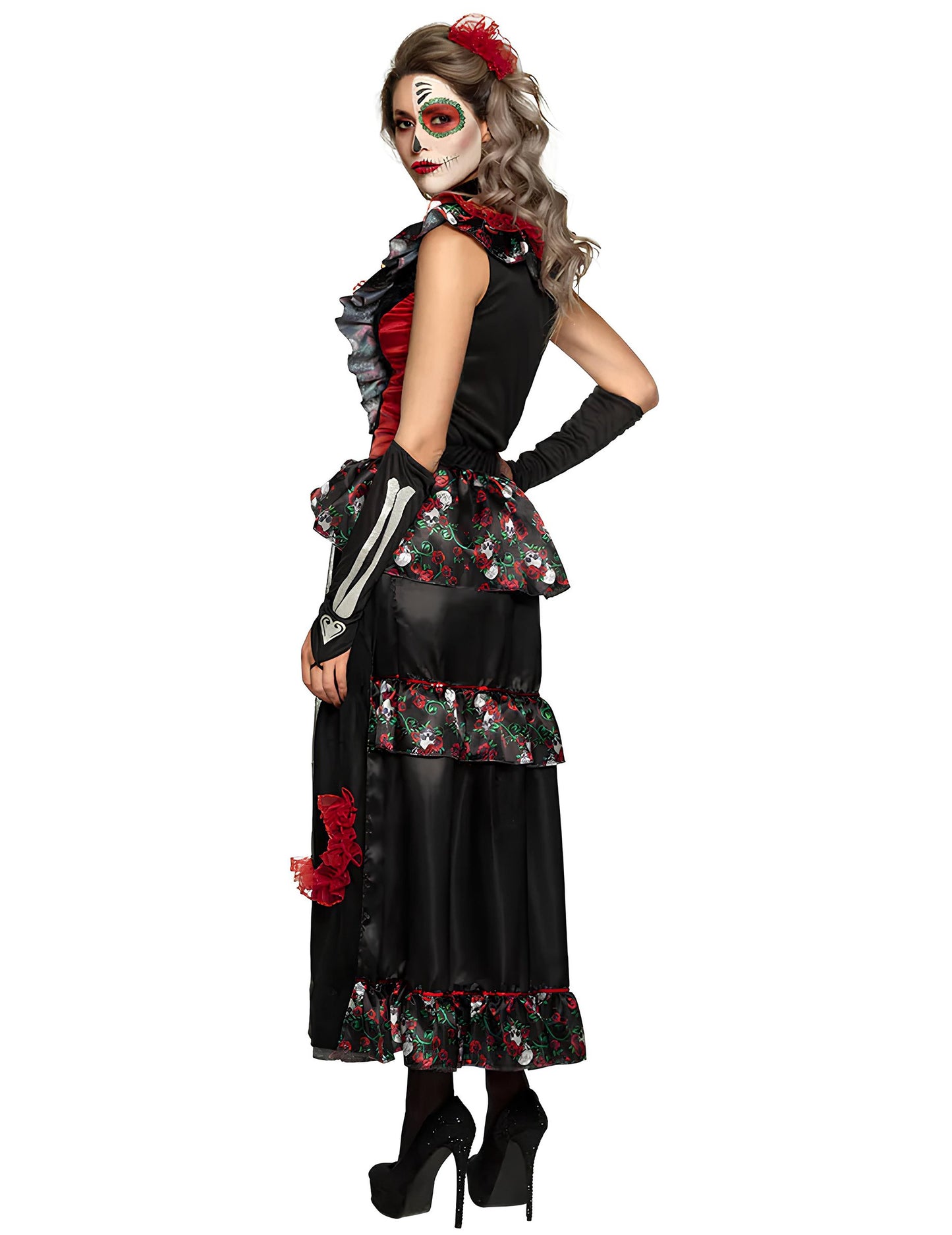 Dia Masguise of Los Muertos Womany Petticoat