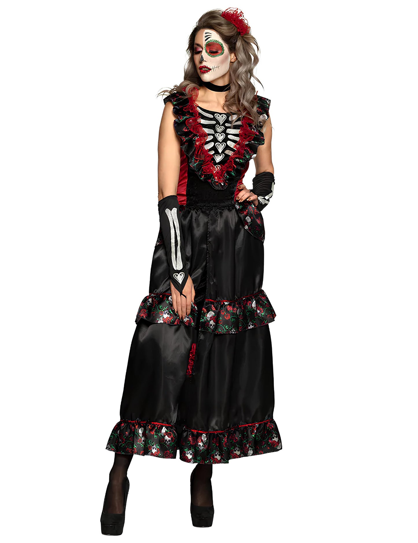 Dia Masguise of Los Muertos Womany Petticoat