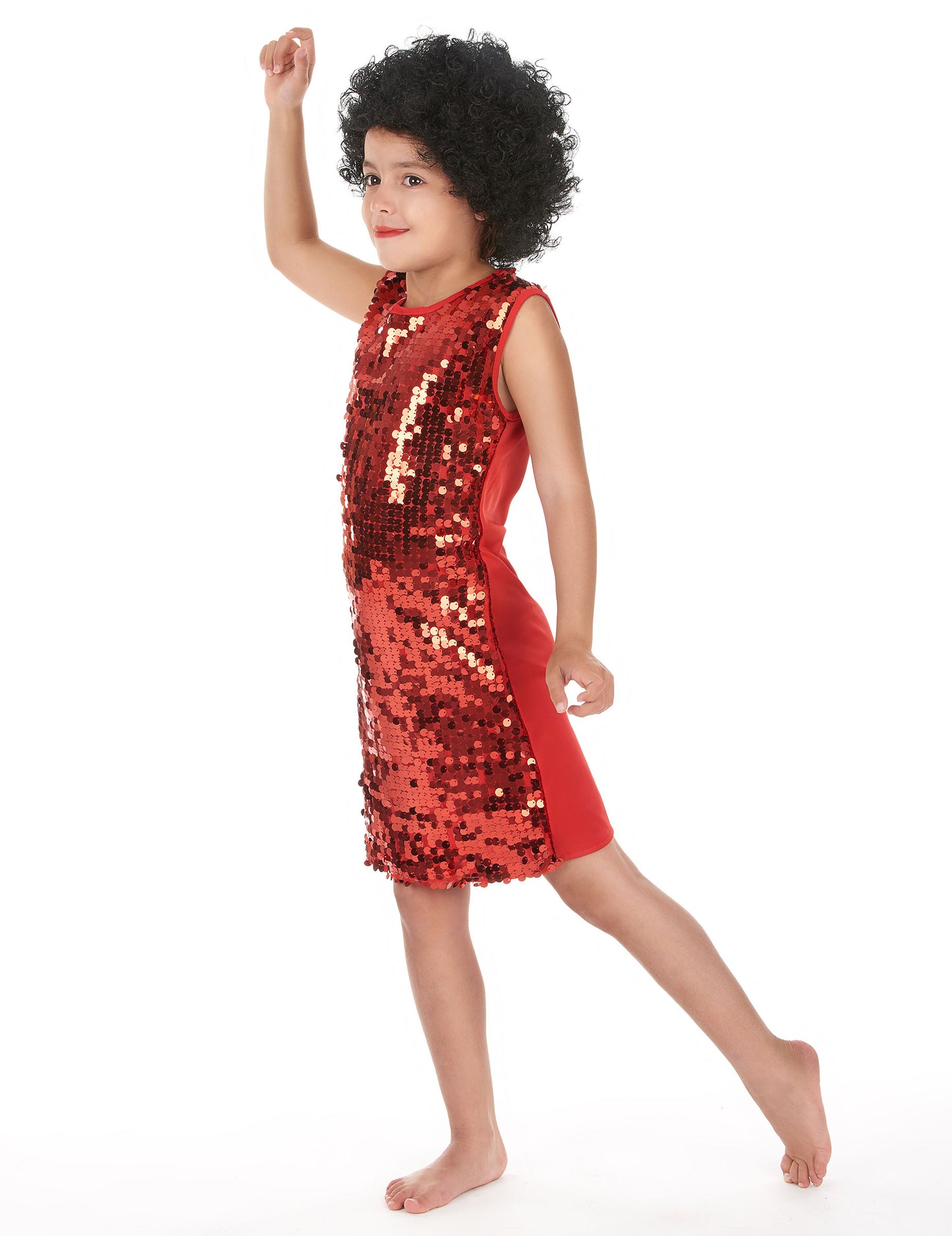 Red Girl Disco kostým s trblietkami