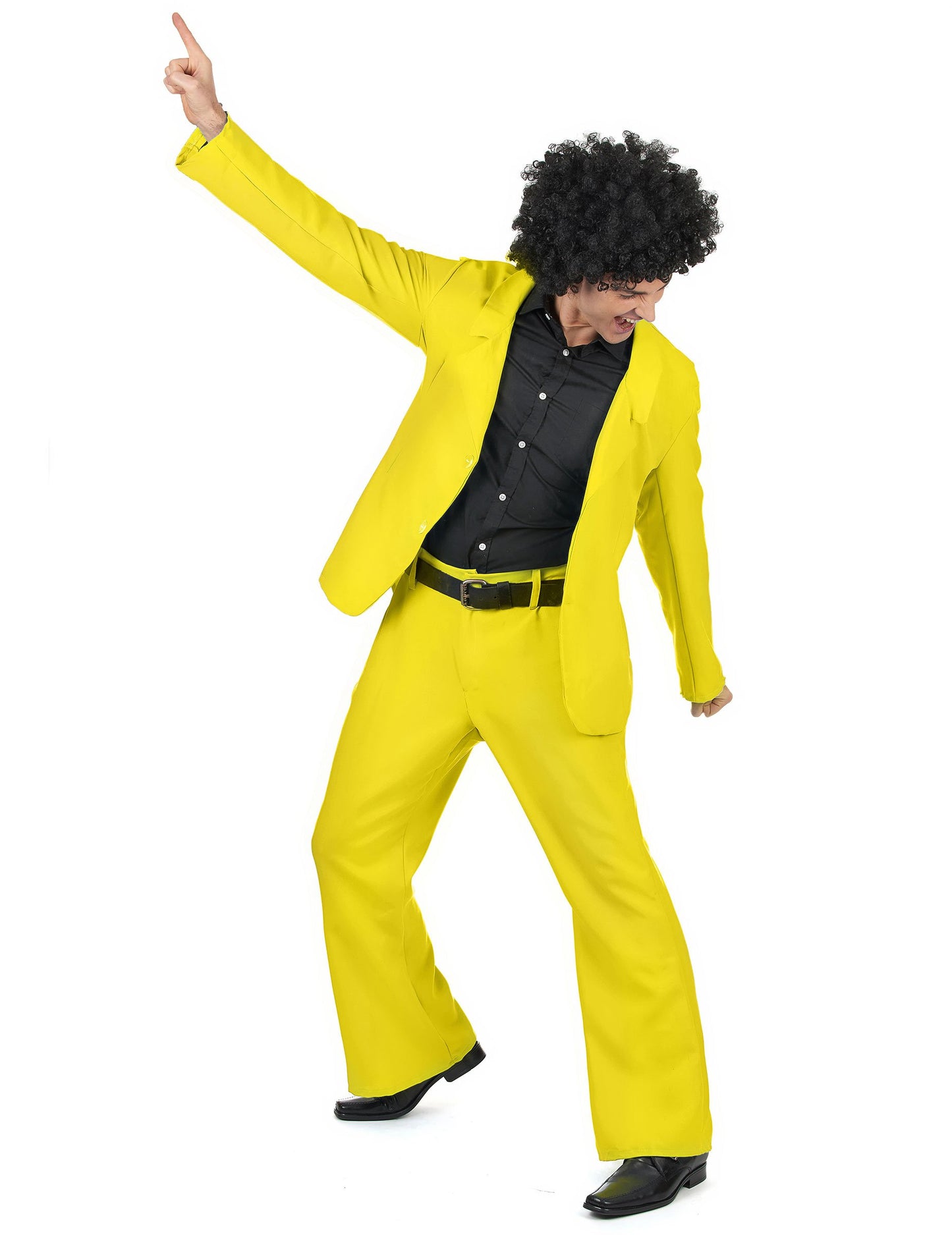 Dospelý žltý kostým disco
