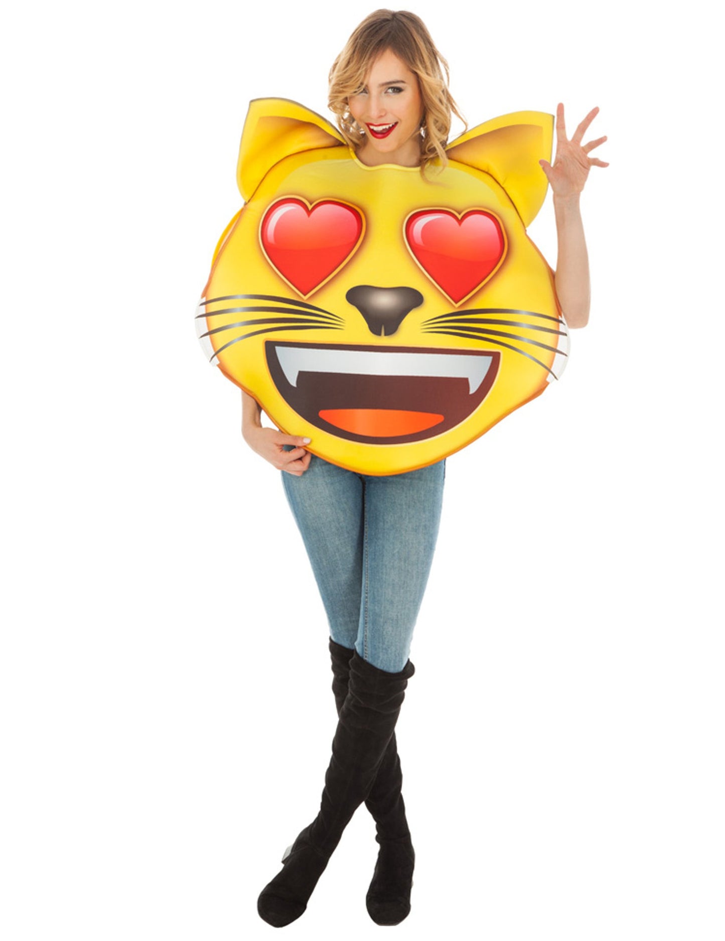 Emoji zamaskuje mačací coeur dospelý