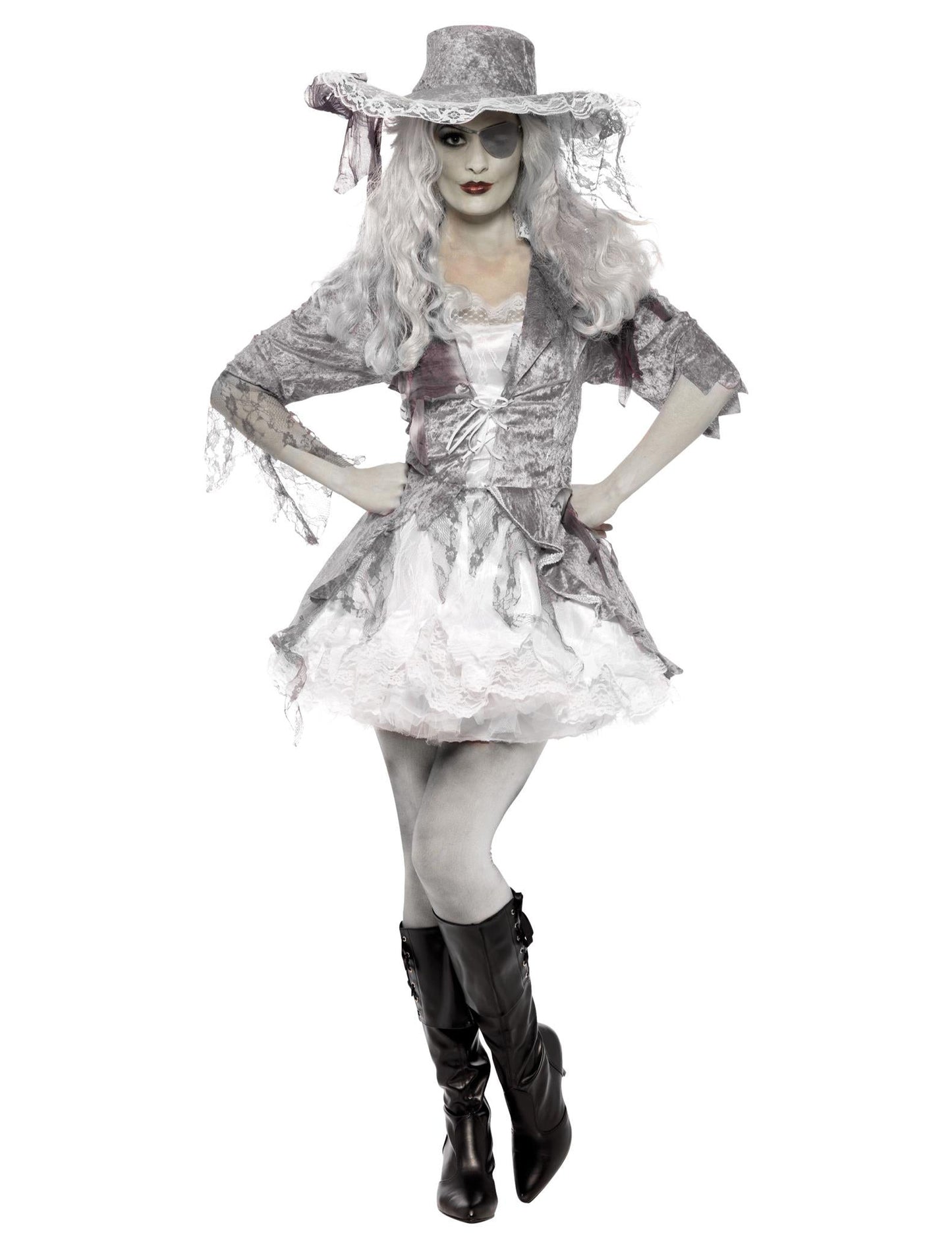Pirátsky pirátsky duch kostým žena Halloween