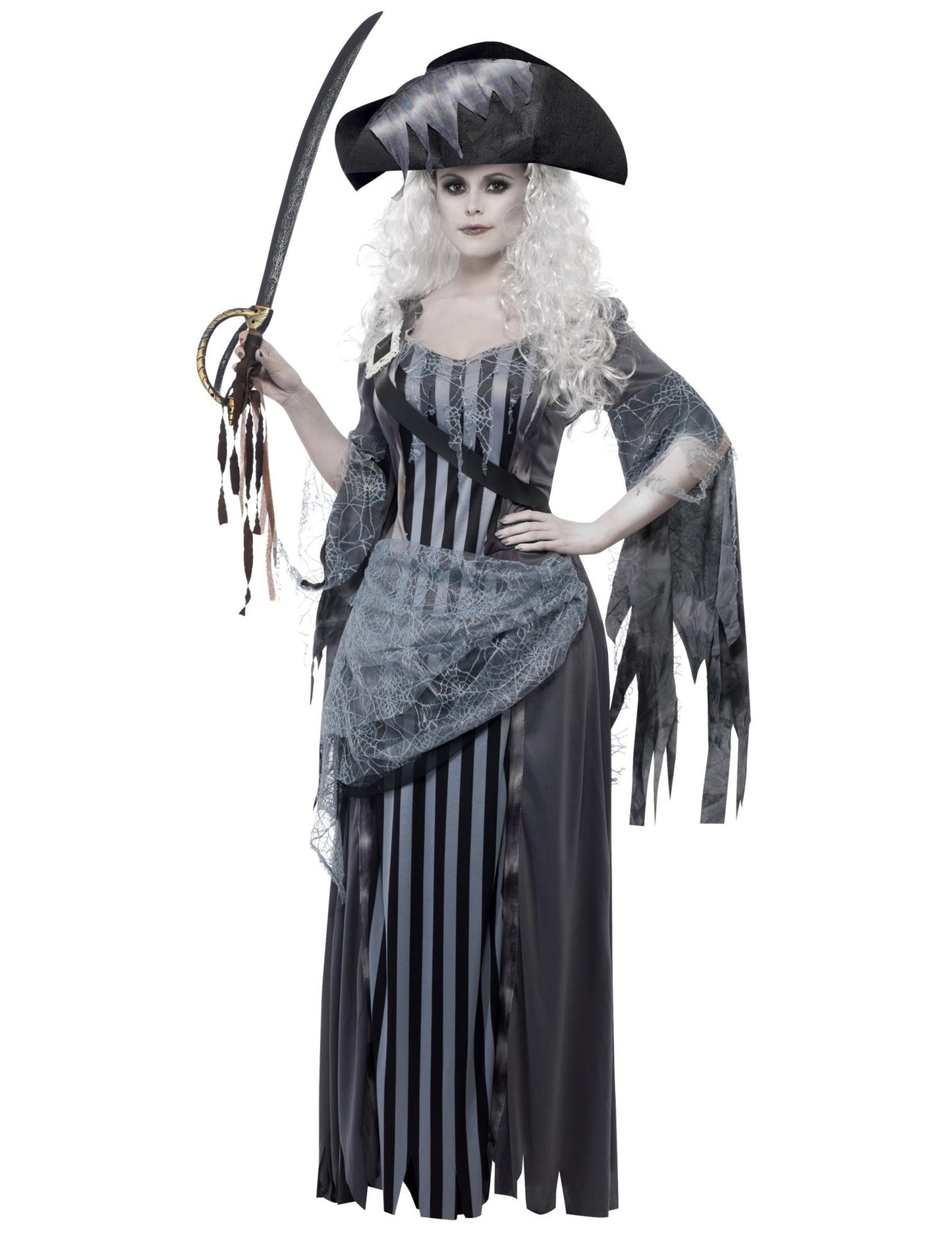 Halloween Grey Pirate Ghost Mas bude