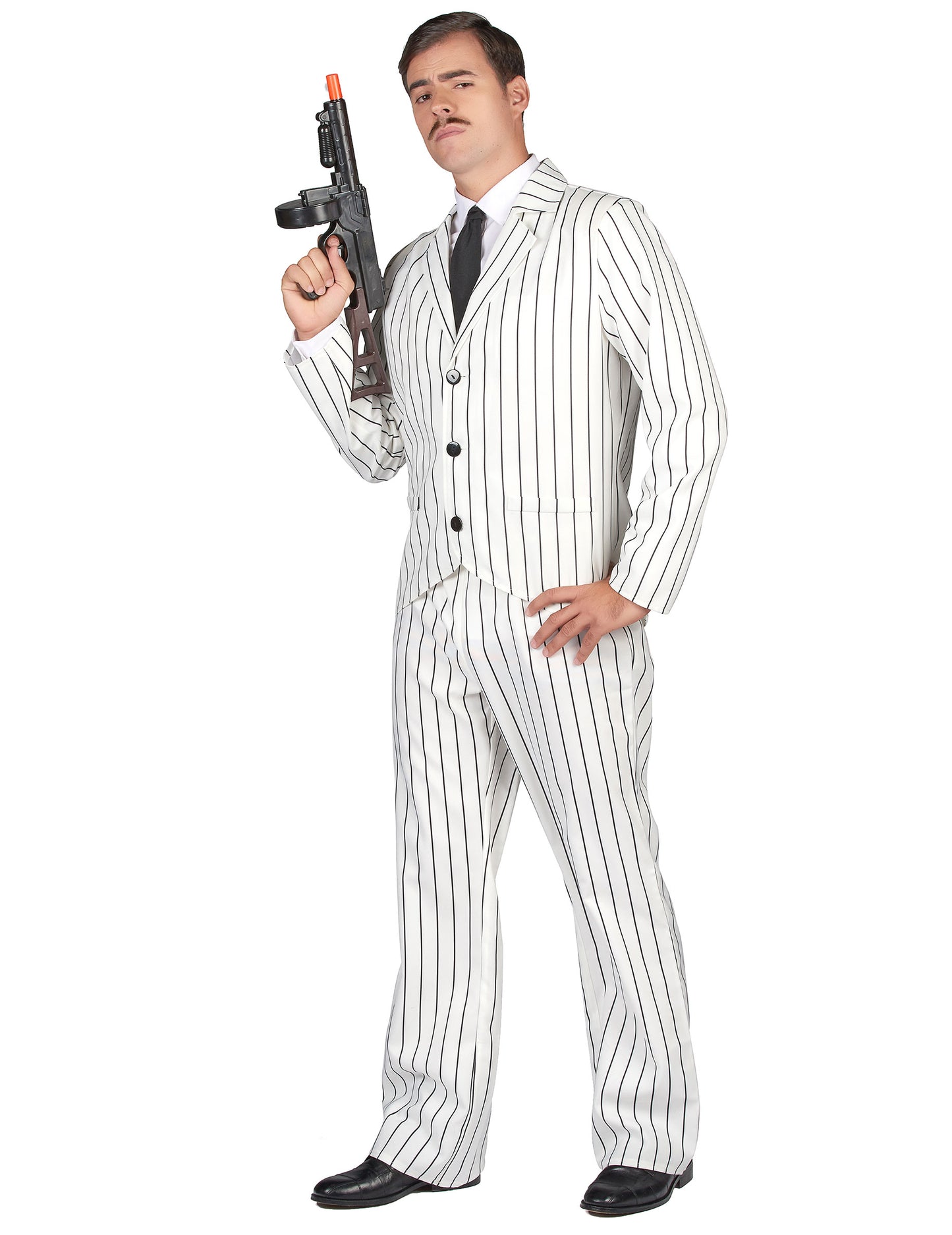 Pánsky kostým bielych gangsterov